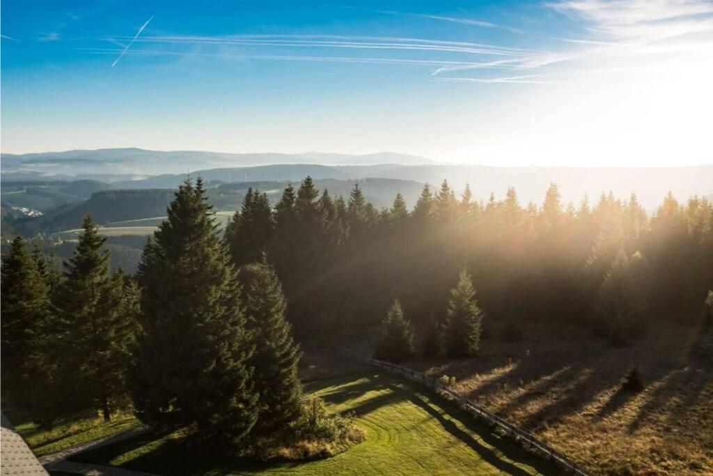 RelaxApartments BLACK FOREST DIAMOND direkt an der Hornberger Freilichtbühne - Sonnenterrasse mit Blick auf das Hornberger Schloss, schnelles Internet, für
