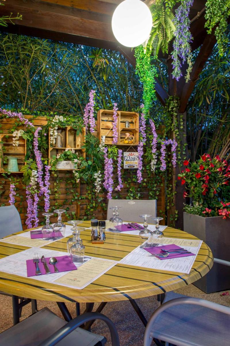 outdoor BBQ area