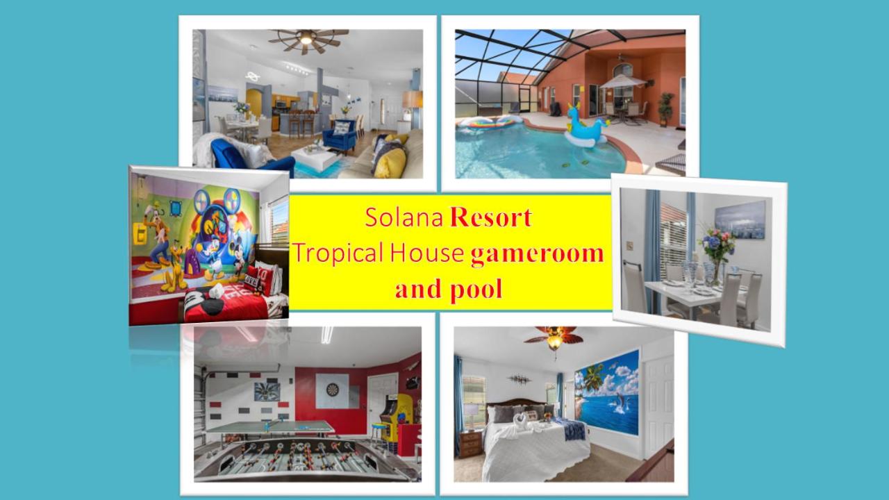 Solana Tropical house with pool, game room near Disney