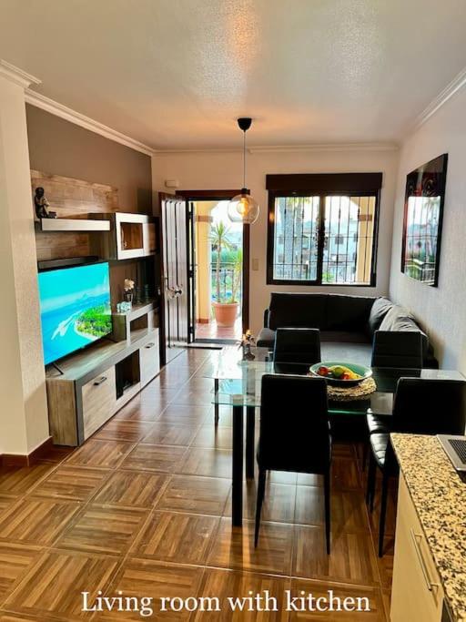 living room & kitchen