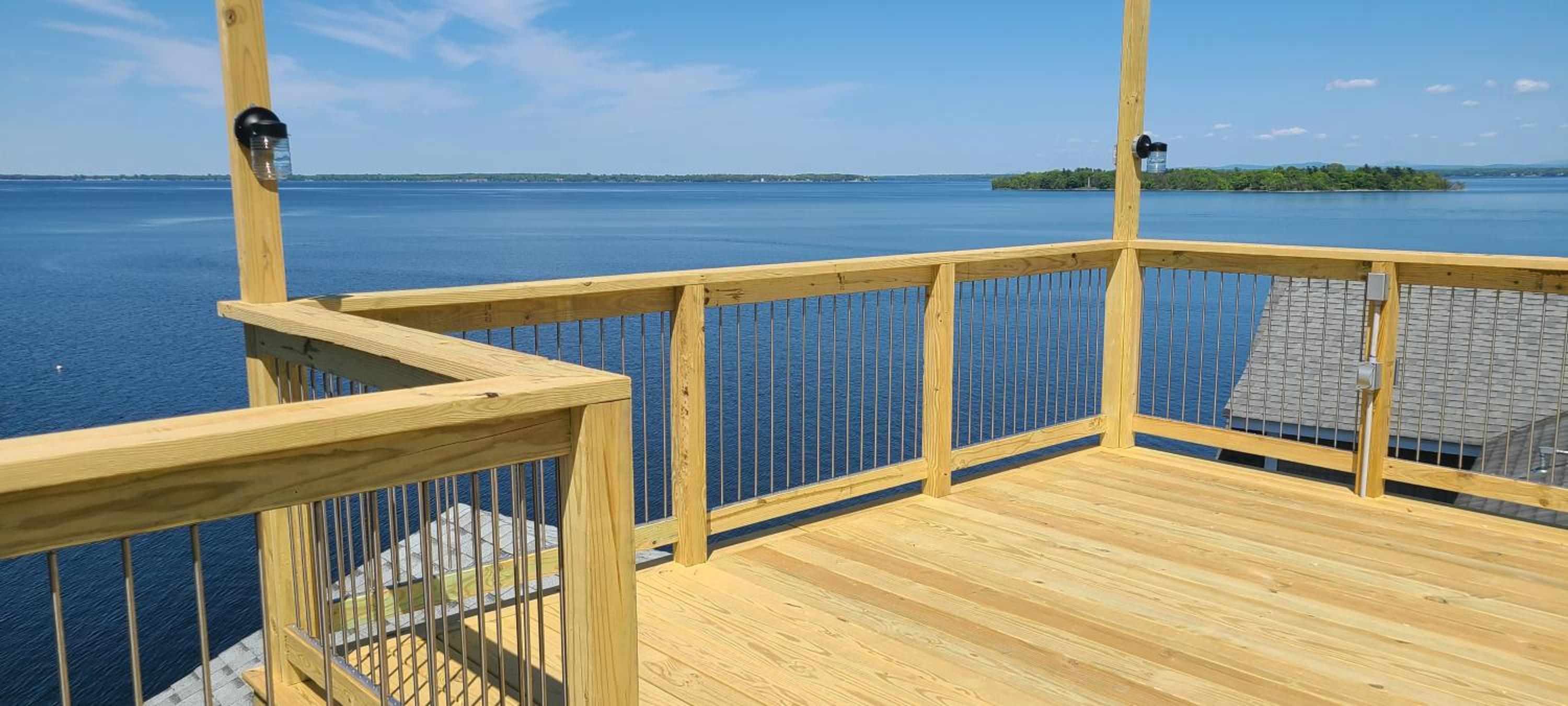 Loza house adirondack skydeck unit lake front view 4