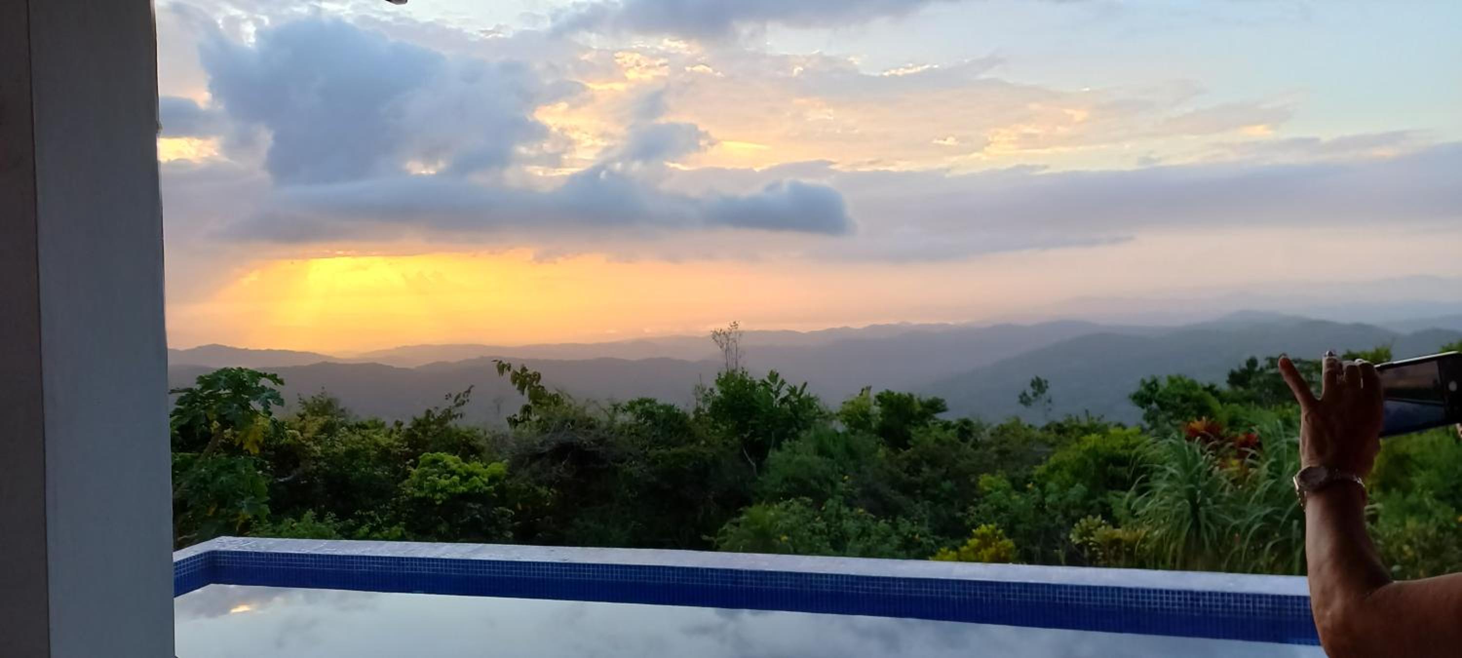 Villa La Vista of Panama City and magestical mountains from infinity pool view 3