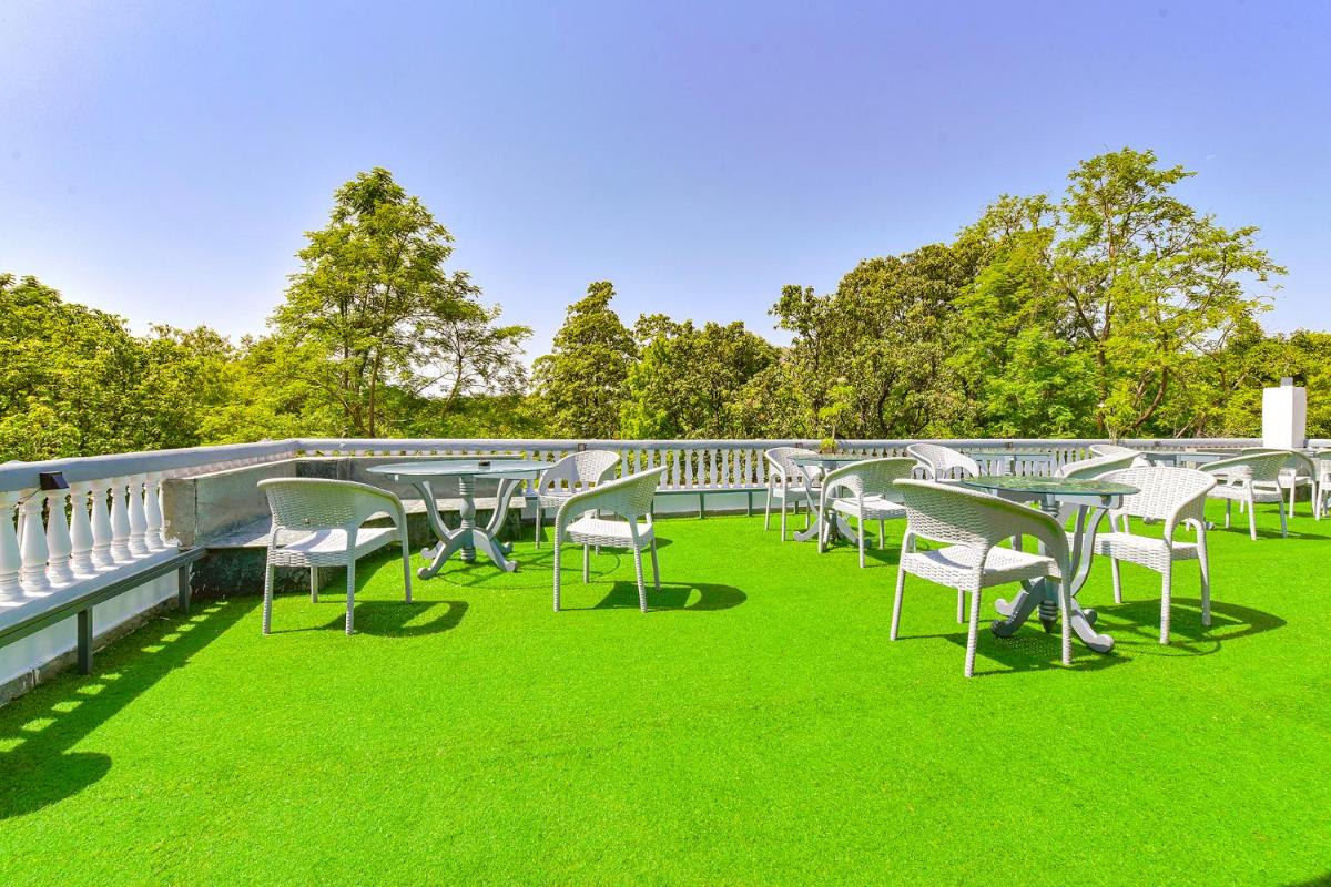 outdoor BBQ area