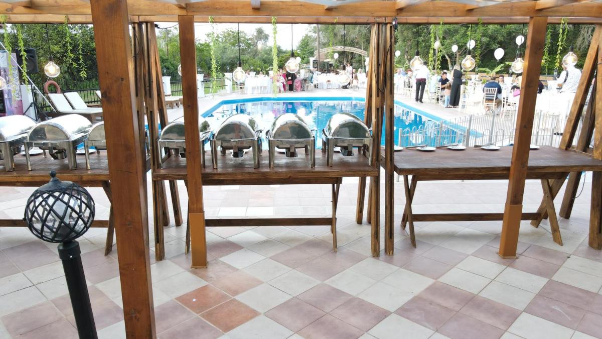 outdoor BBQ area