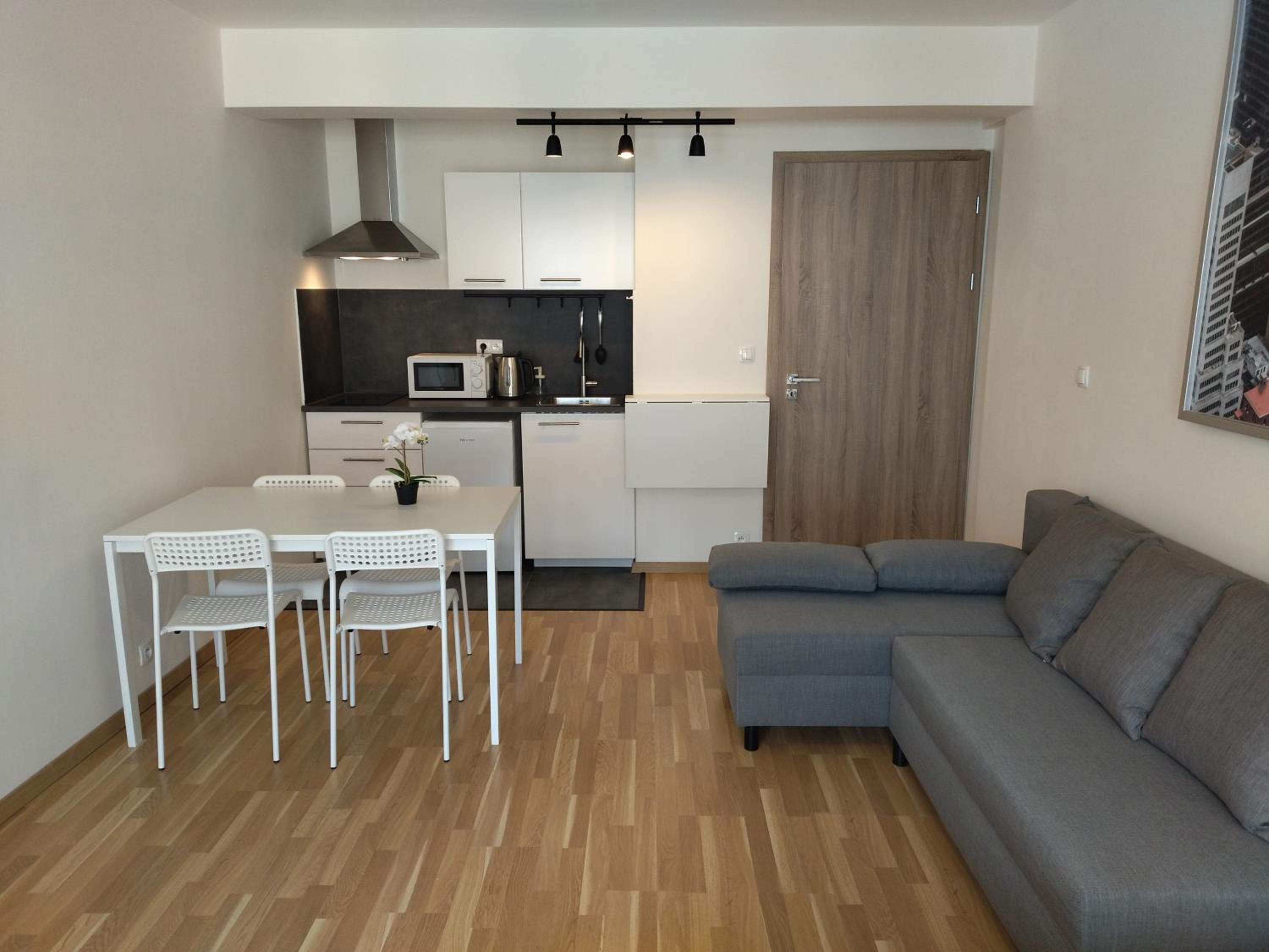 Brand new studio apartment # 42 in brand new building with free parking in the center