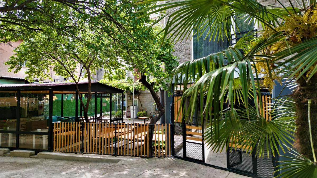 outdoor BBQ area