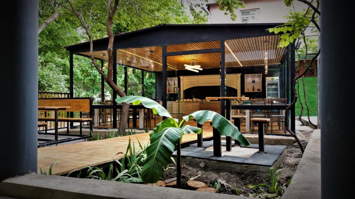 outdoor BBQ area