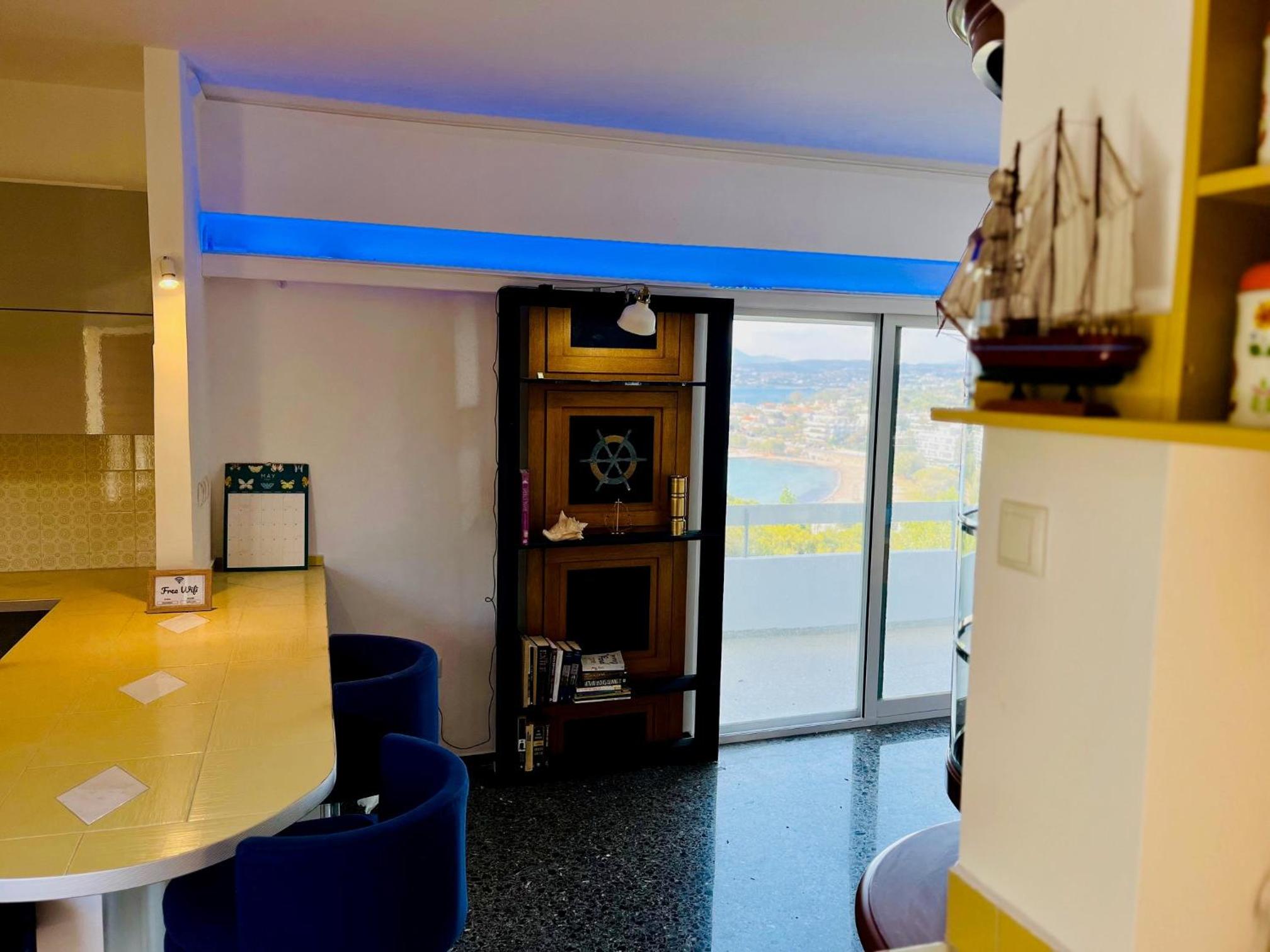Stunning View Seaside 1-Bed Apartment in Saronida view 5