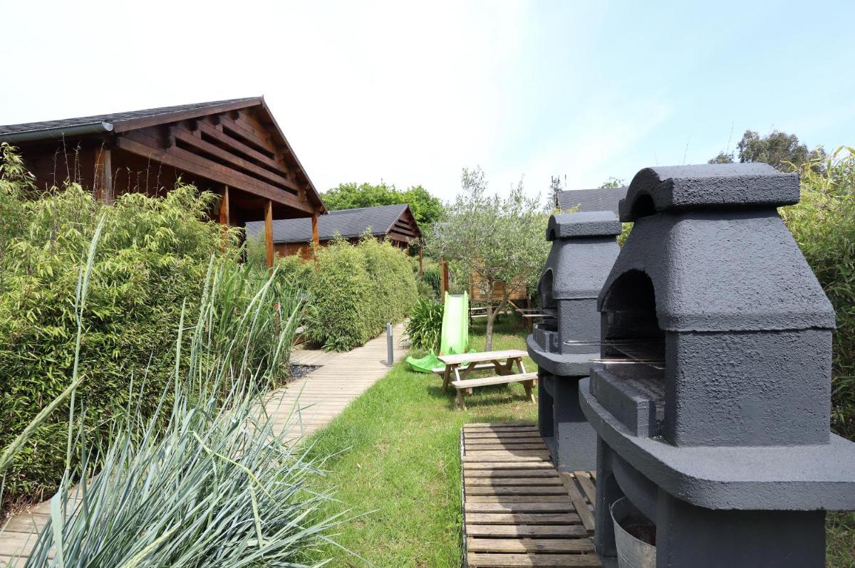 outdoor BBQ area