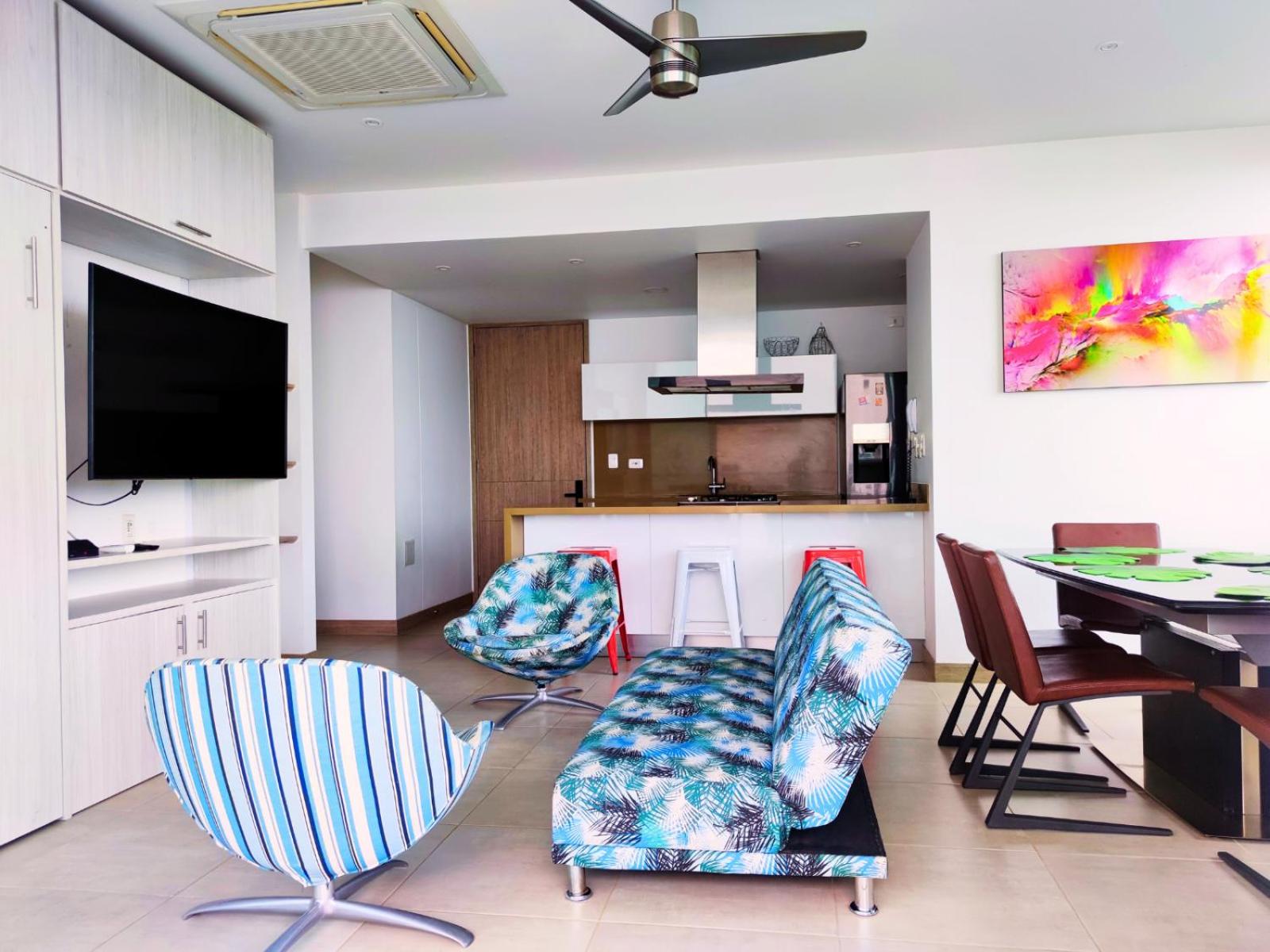 Playa Dormida 2. Hermoso apartamento frente al mar