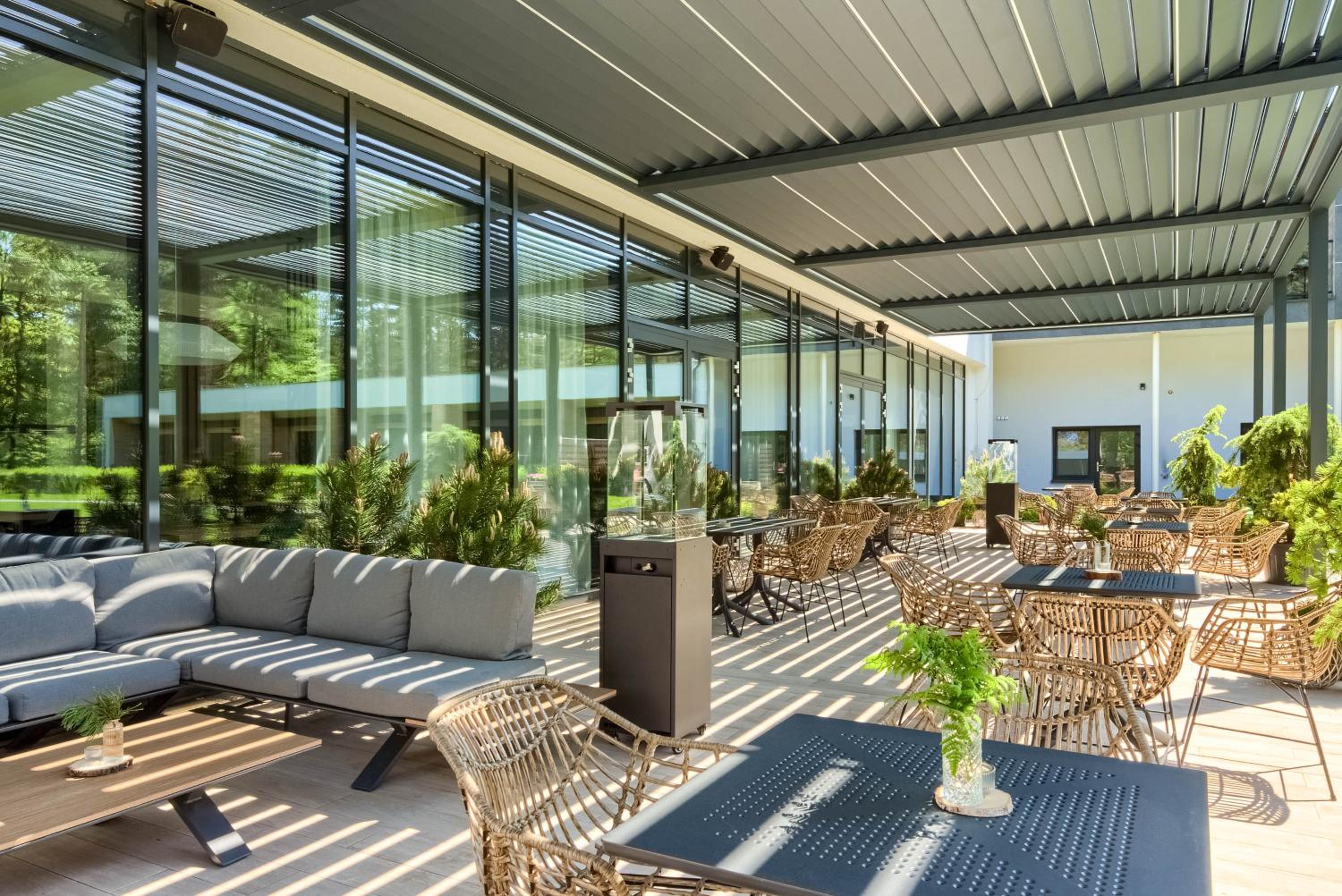 outdoor BBQ area