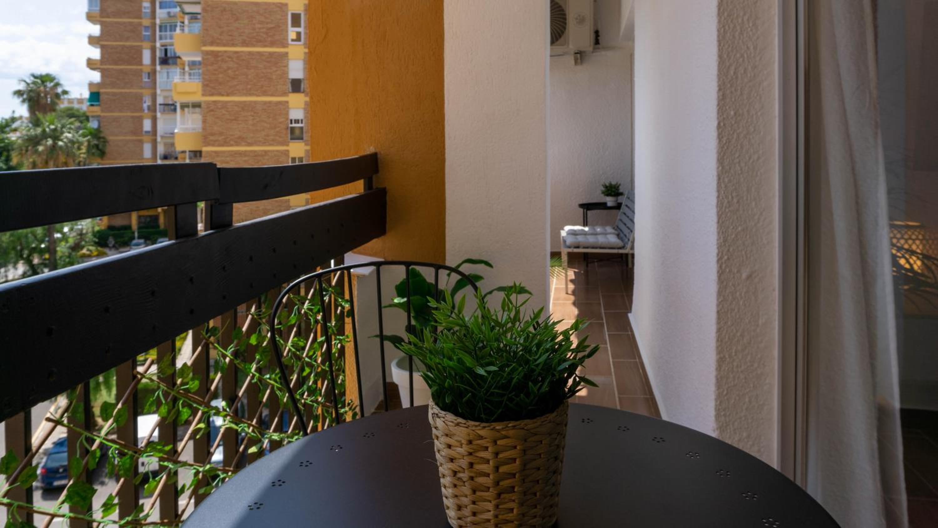 Home Corinto Beach terraza y piscina - Benalmadena Malaga