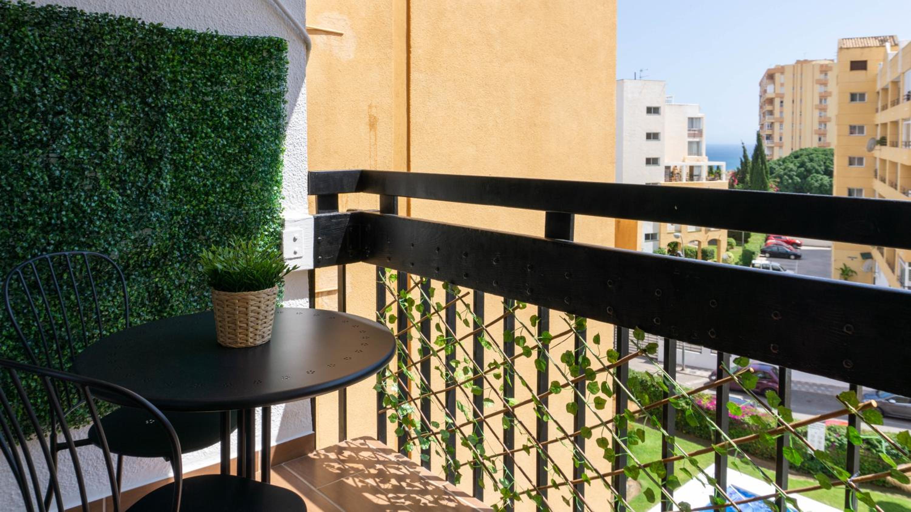 Home Corinto Beach terraza y piscina - Benalmadena Malaga