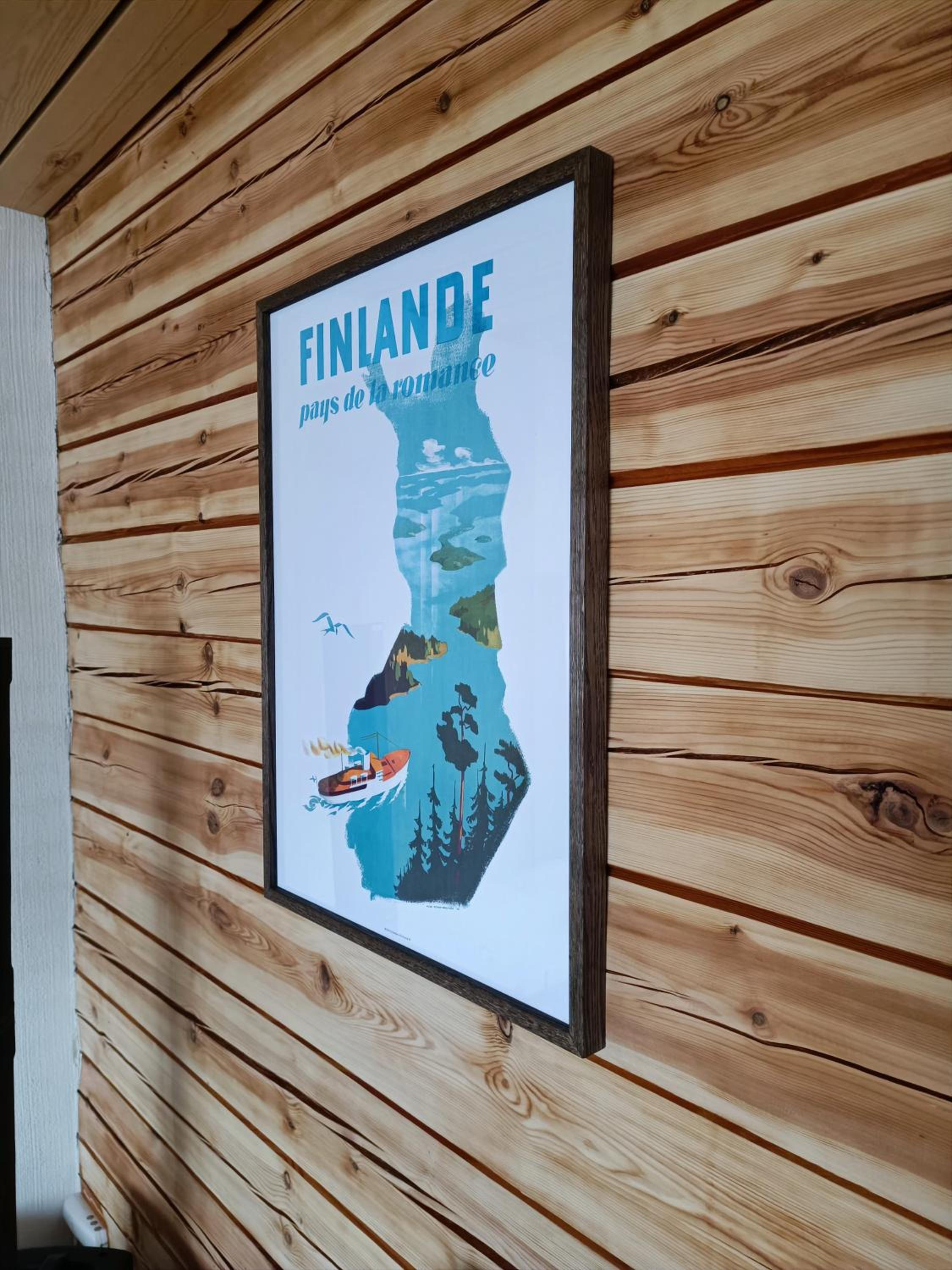 Hirsihuvila yksityisessä niemessä Petäjävedellä
