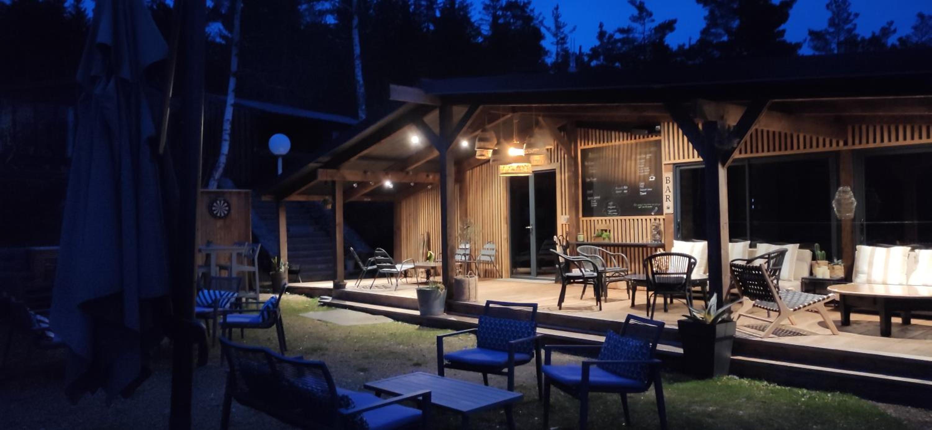outdoor BBQ area