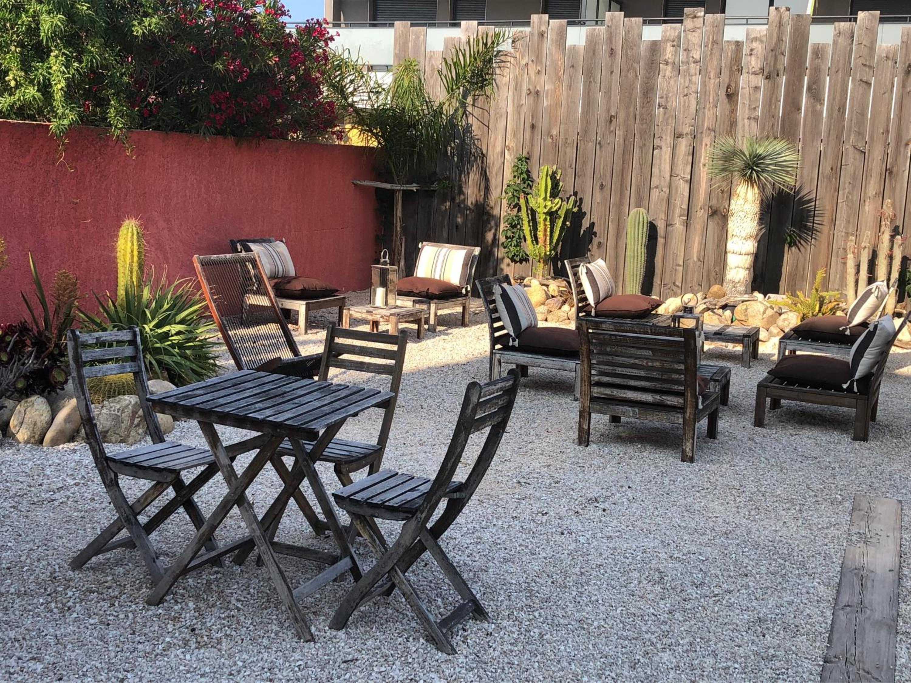 outdoor BBQ area