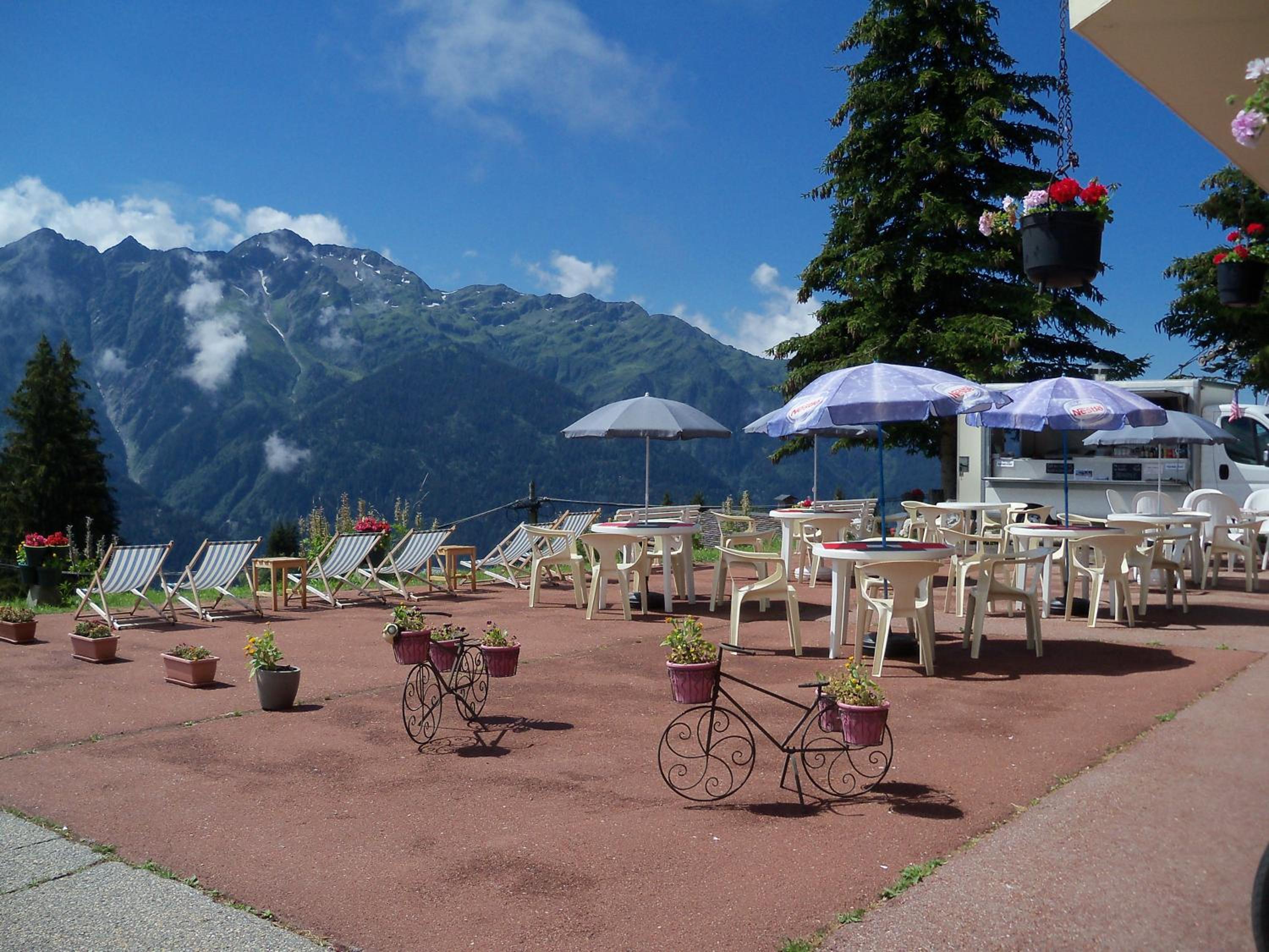 outdoor BBQ area