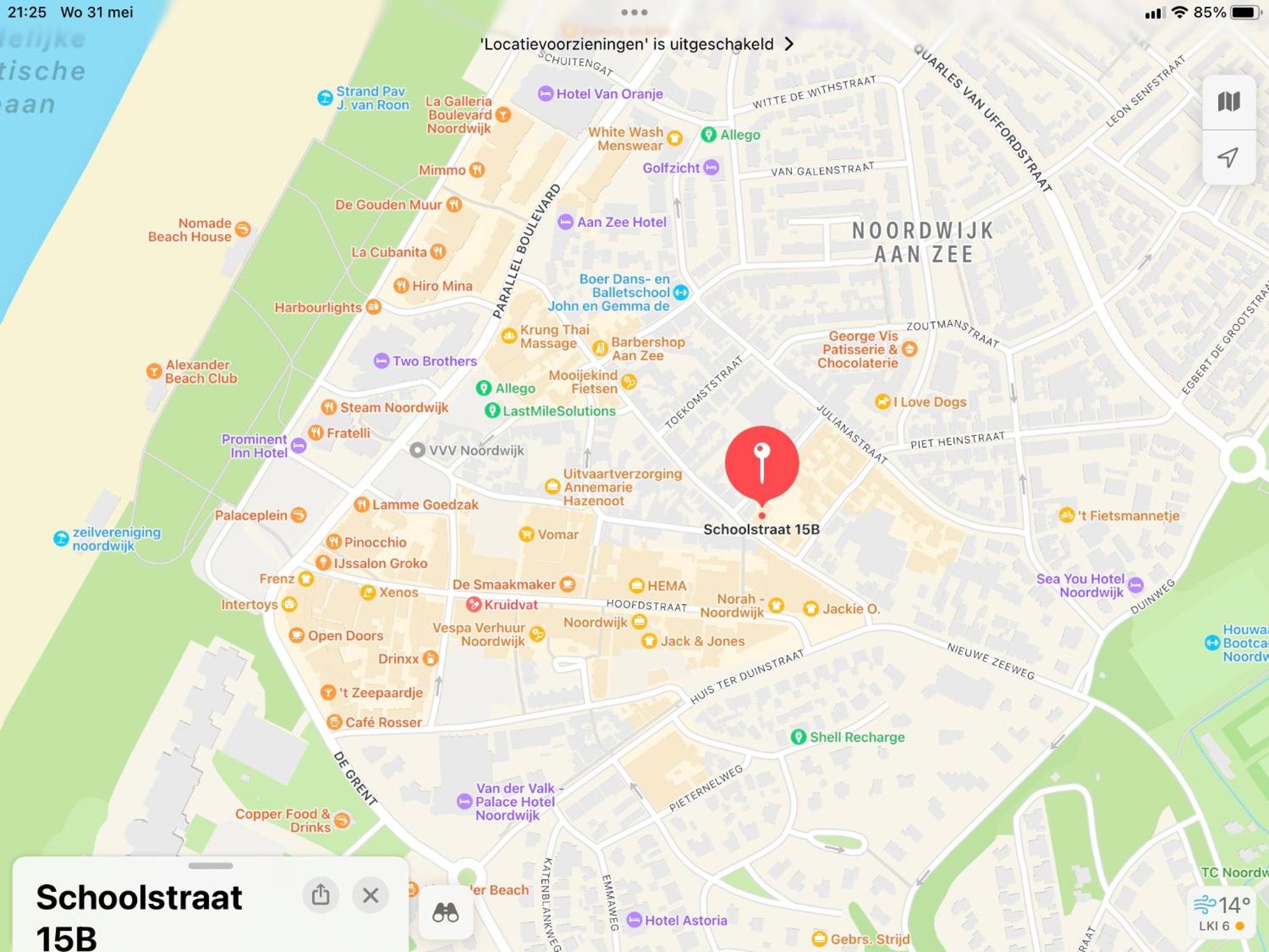 appartement-gratis parkeren -bij strand en in het centrum