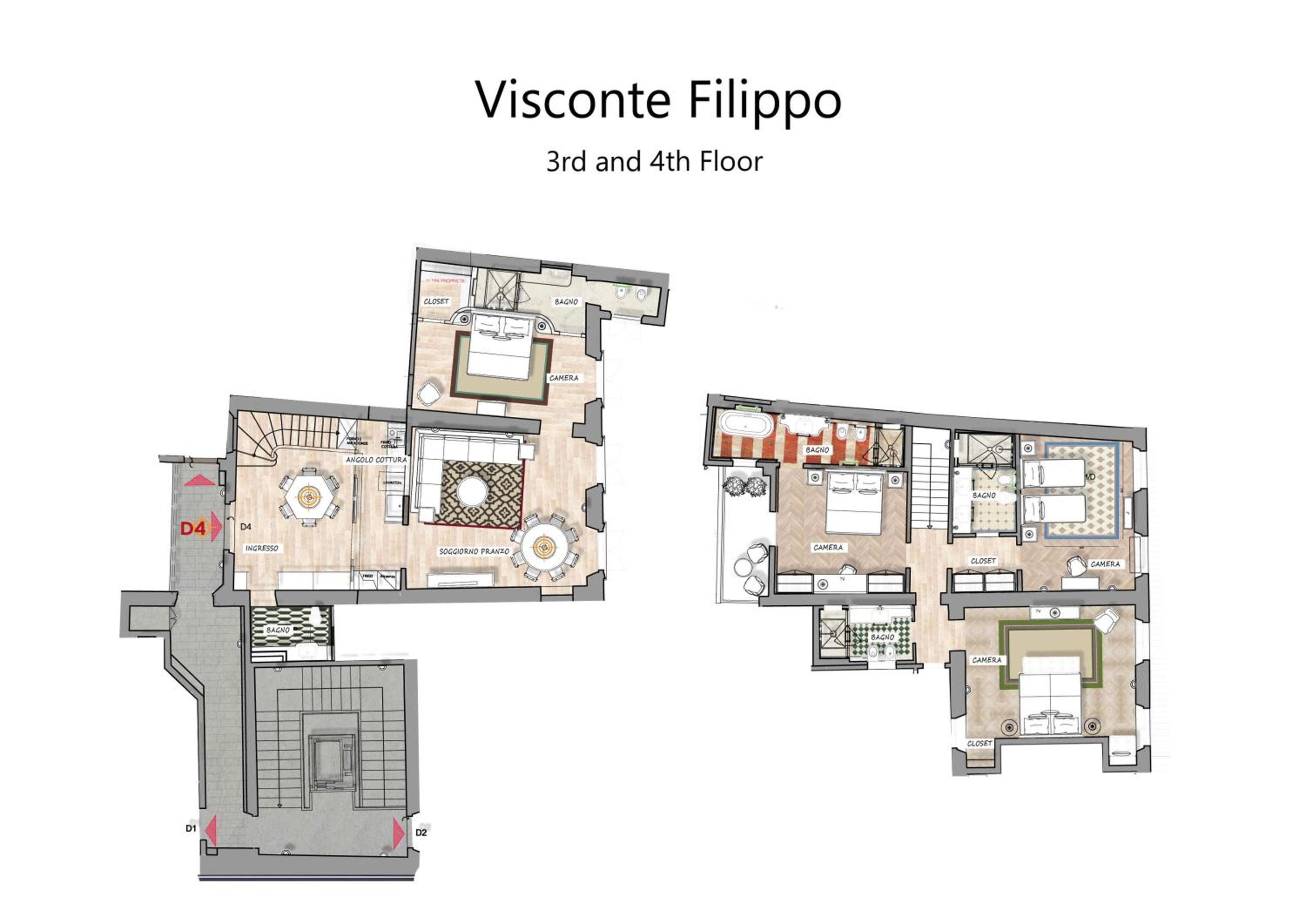Visconte Filippo - La Dimora degli Affreschi Florence