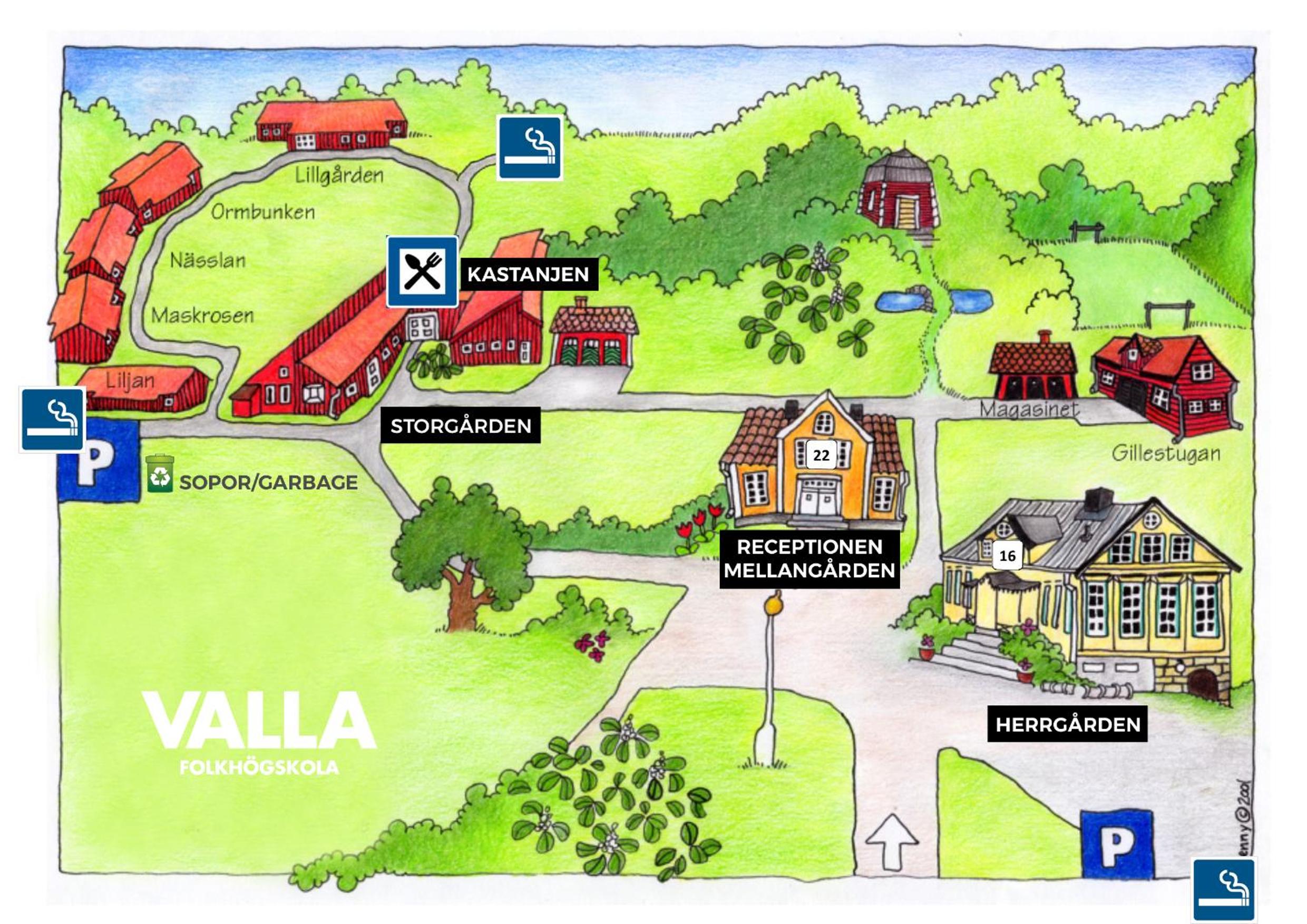 Valla Folkhögskola view 2