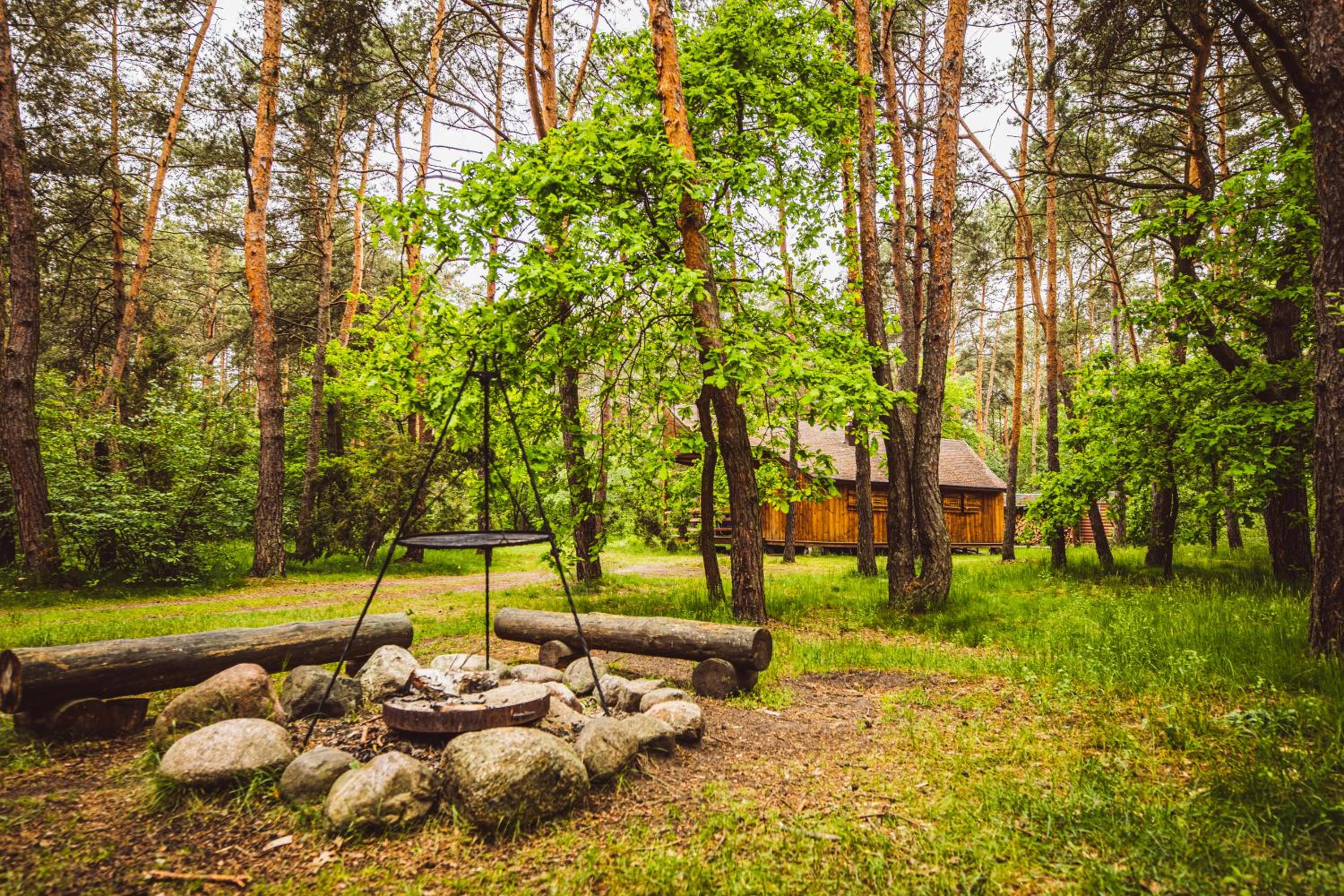 Autumn Nature Cottage Stove Garden by PolandBnB