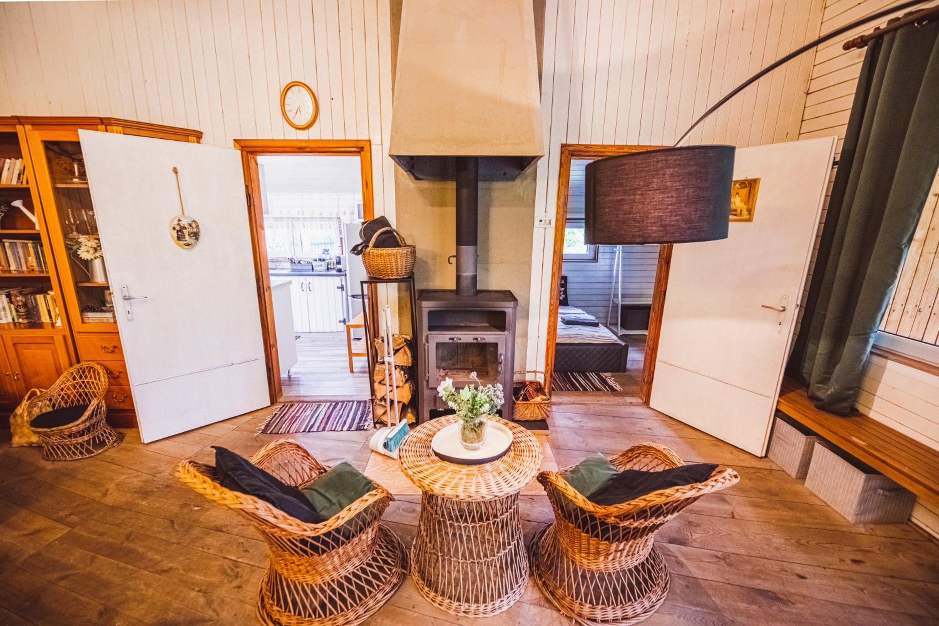 Autumn Nature Cottage Stove Garden by PolandBnB