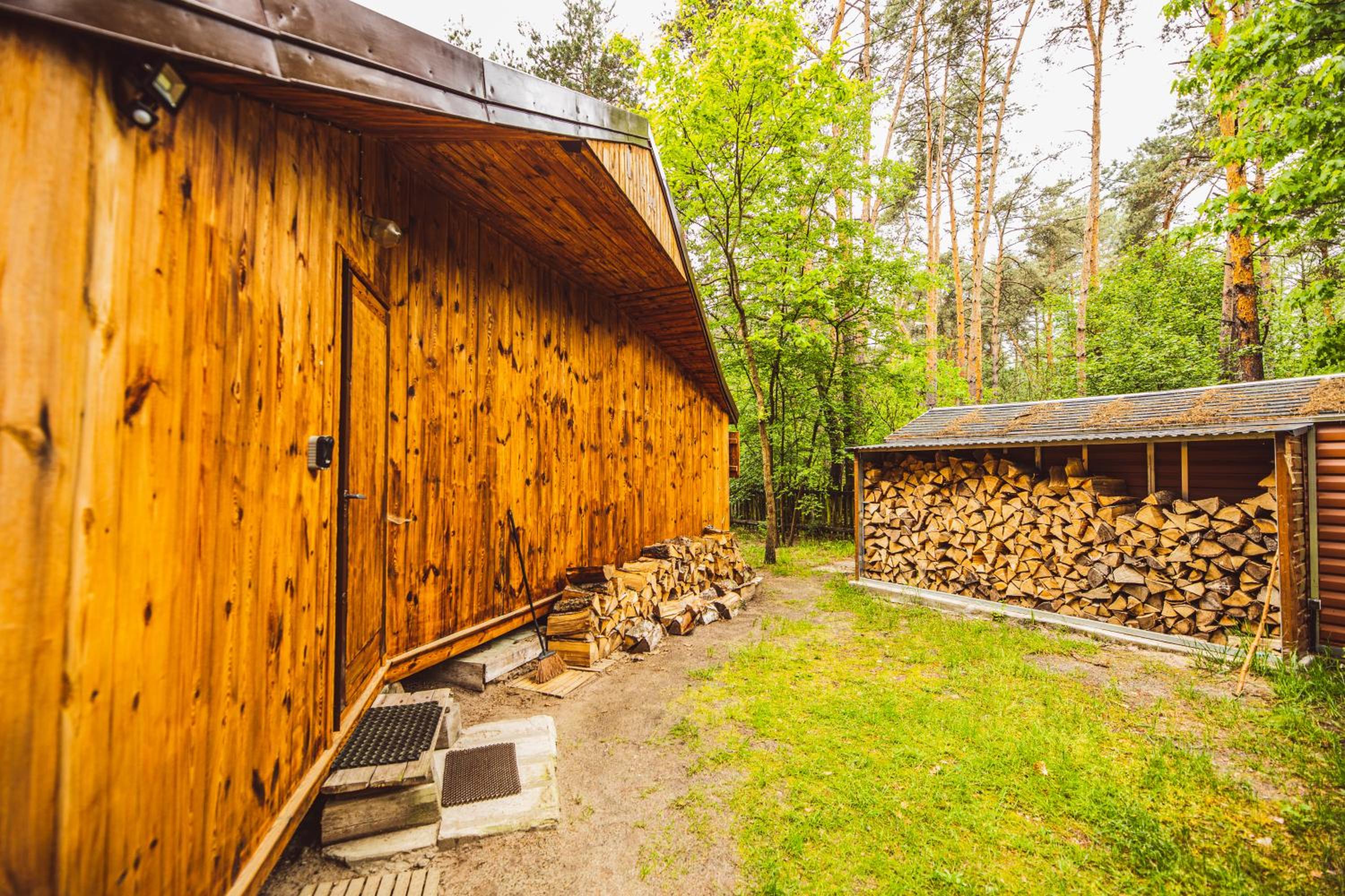 Autumn Nature Cottage Stove Garden by PolandBnB