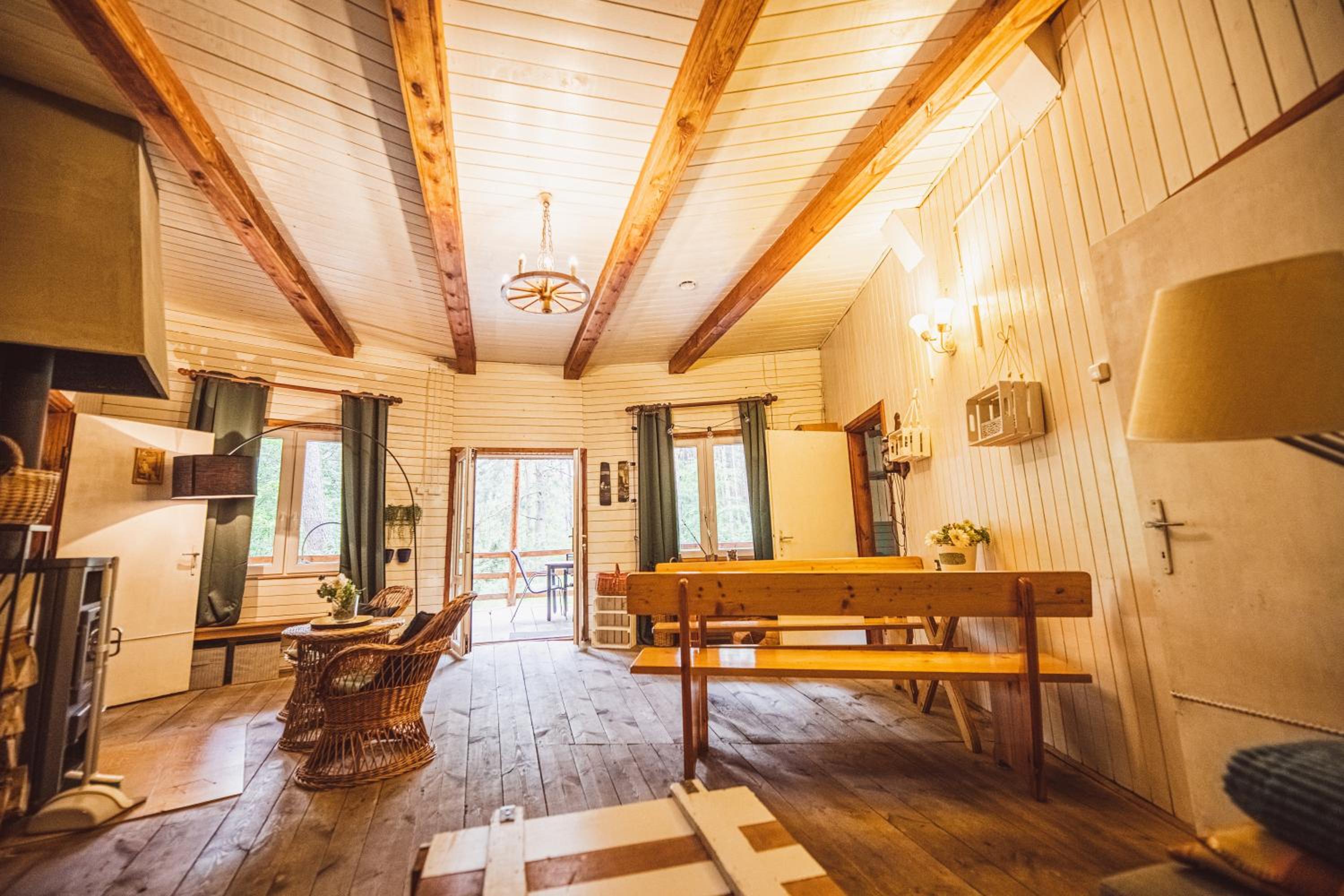 Autumn Nature Cottage Stove Garden by PolandBnB