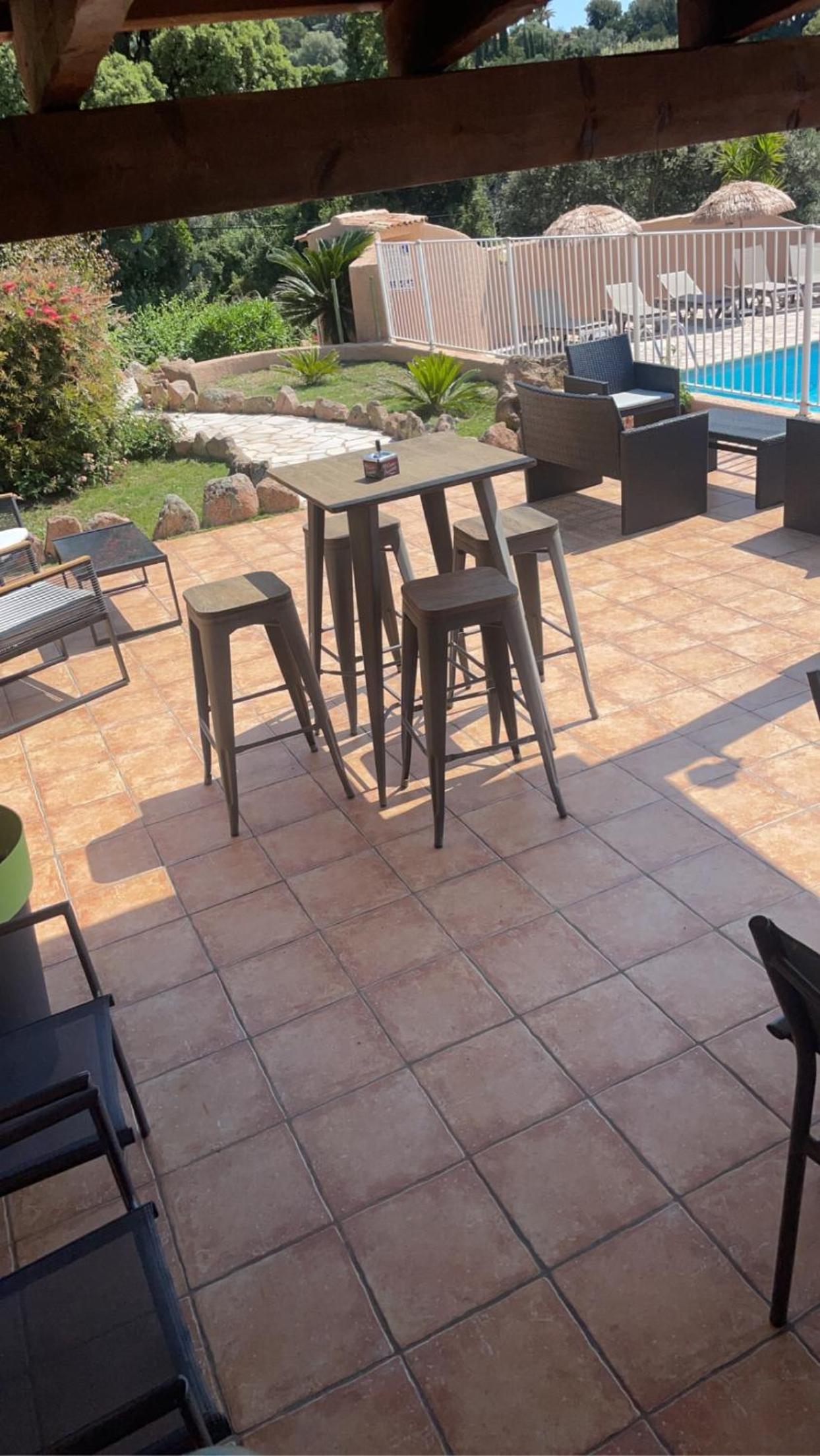 outdoor BBQ area