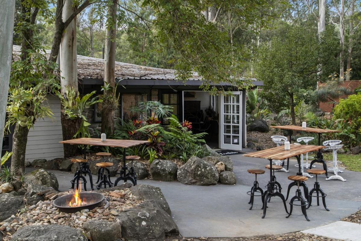 outdoor BBQ area