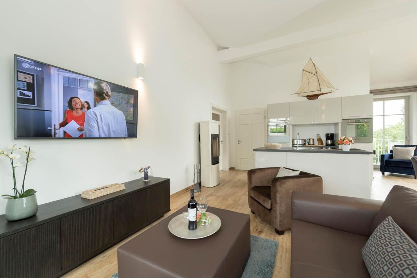 großzügige Ferienappartements mit Sauna und Balkon VP