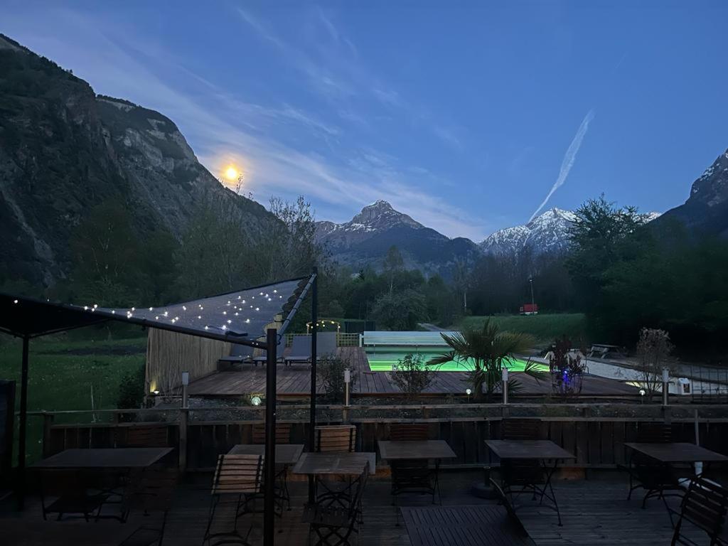 outdoor BBQ area