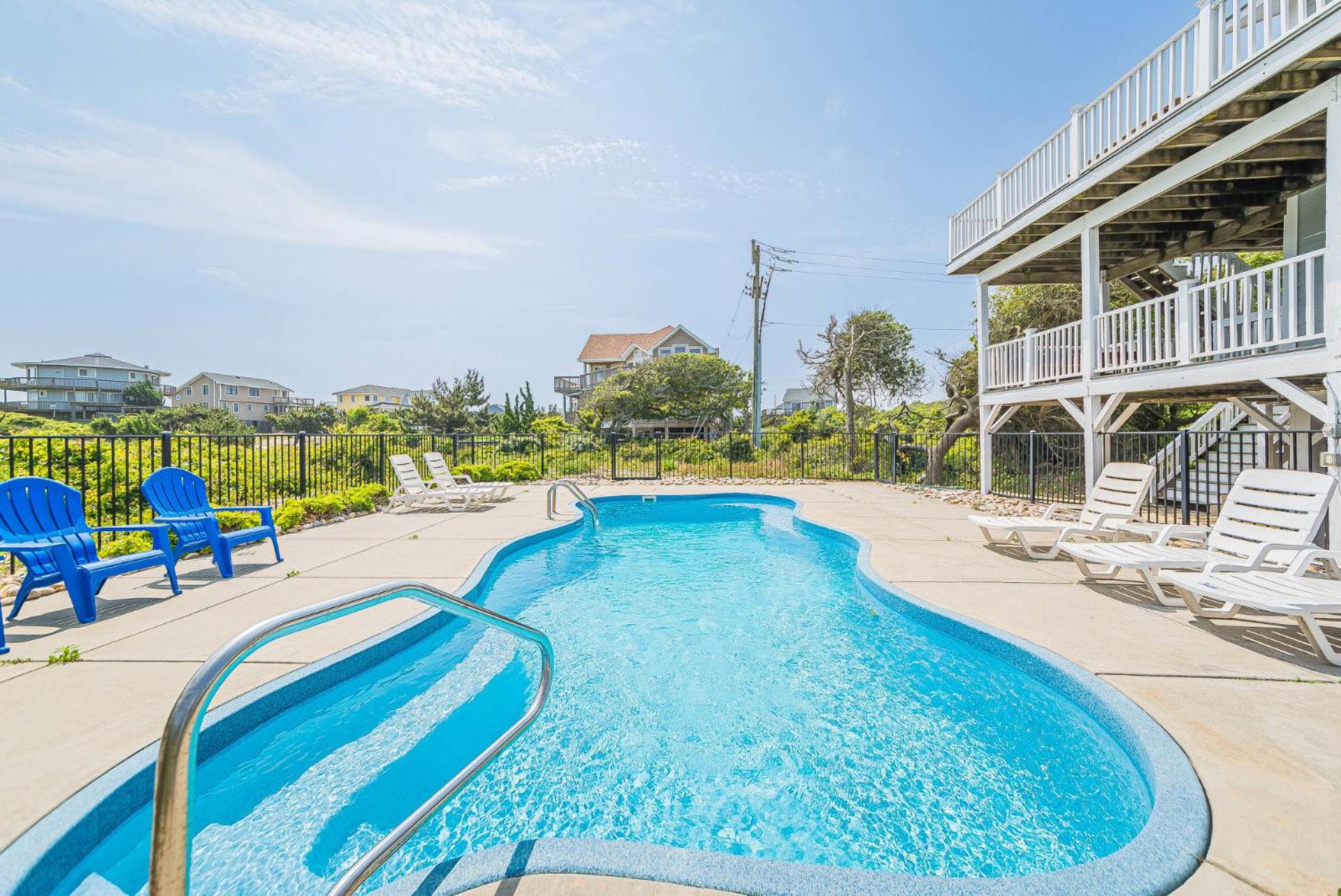 Arcadia - Duck, Caffey's Inlet, Ocean Views, 50 Yards to Beach, Pool, Pets OK, Cul-de-sac Location