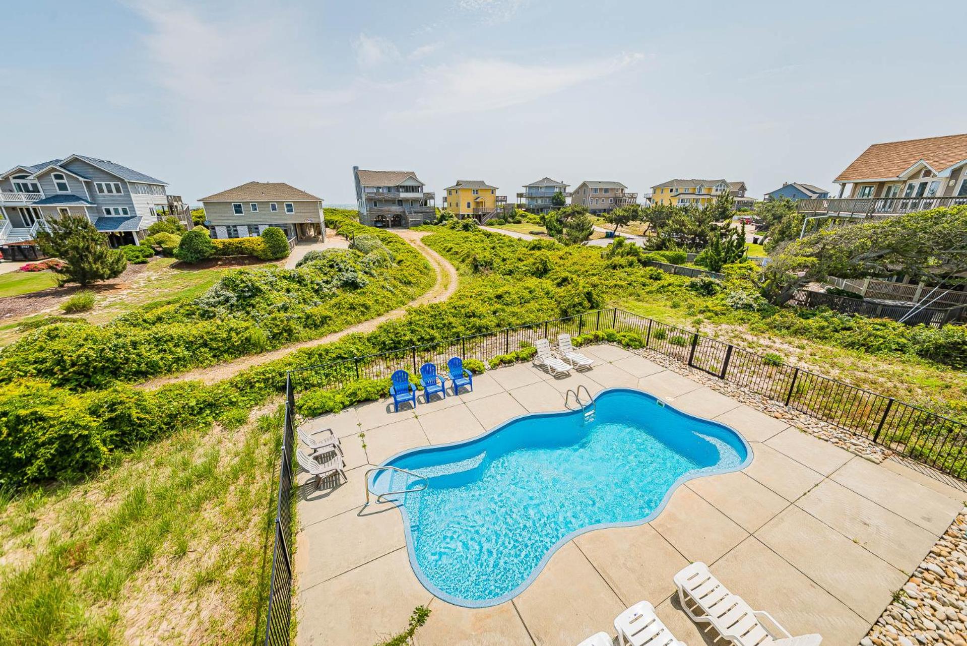 Arcadia - Duck, Caffey's Inlet, Ocean Views, 50 Yards to Beach, Pool, Pets OK, Cul-de-sac Location
