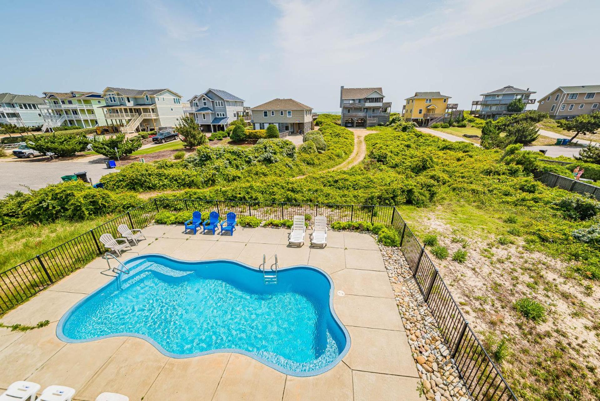 Arcadia - Duck, Caffey's Inlet, Ocean Views, 50 Yards to Beach, Pool, Pets OK, Cul-de-sac Location