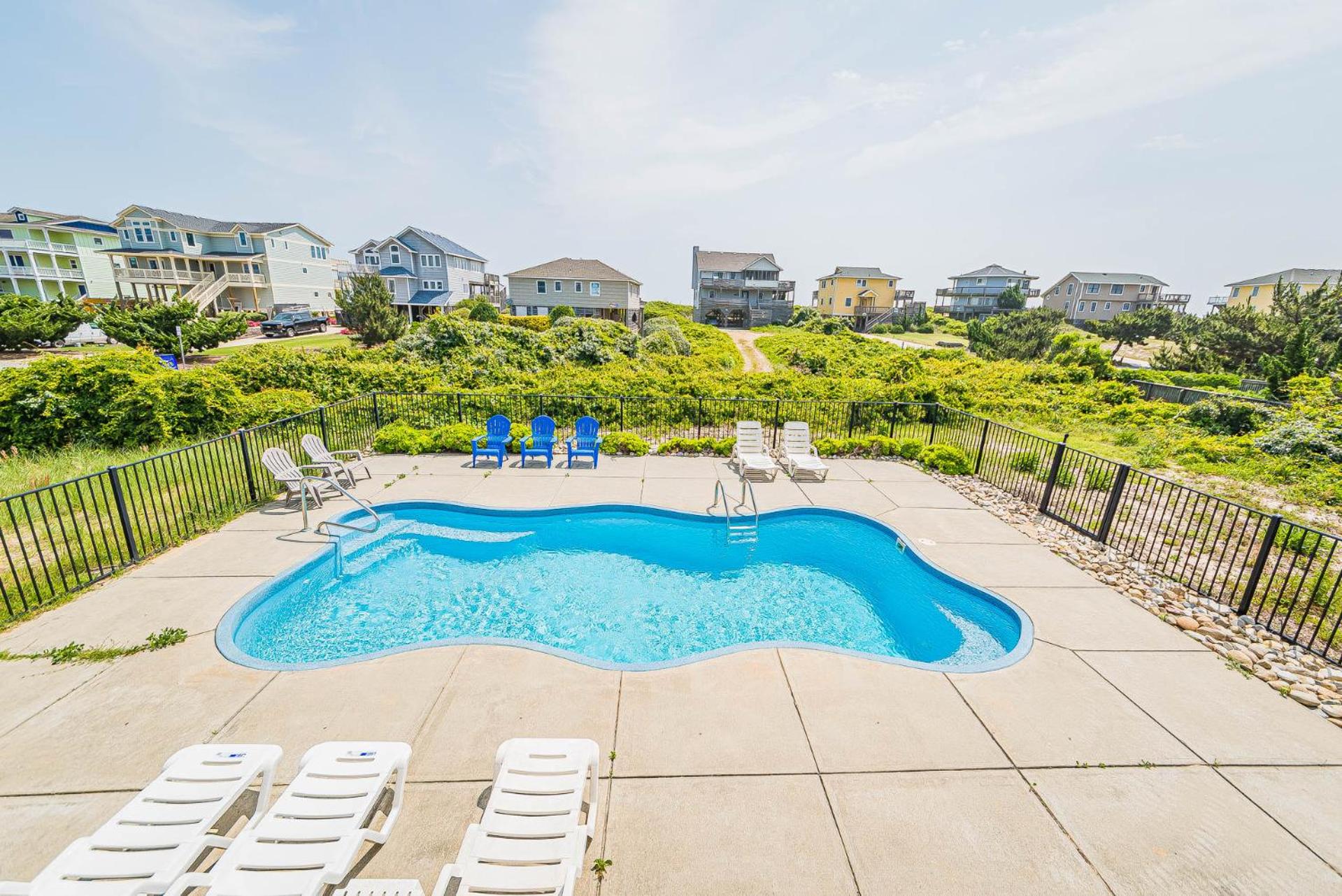 Arcadia - Duck, Caffey's Inlet, Ocean Views, 50 Yards to Beach, Pool, Pets OK, Cul-de-sac Location