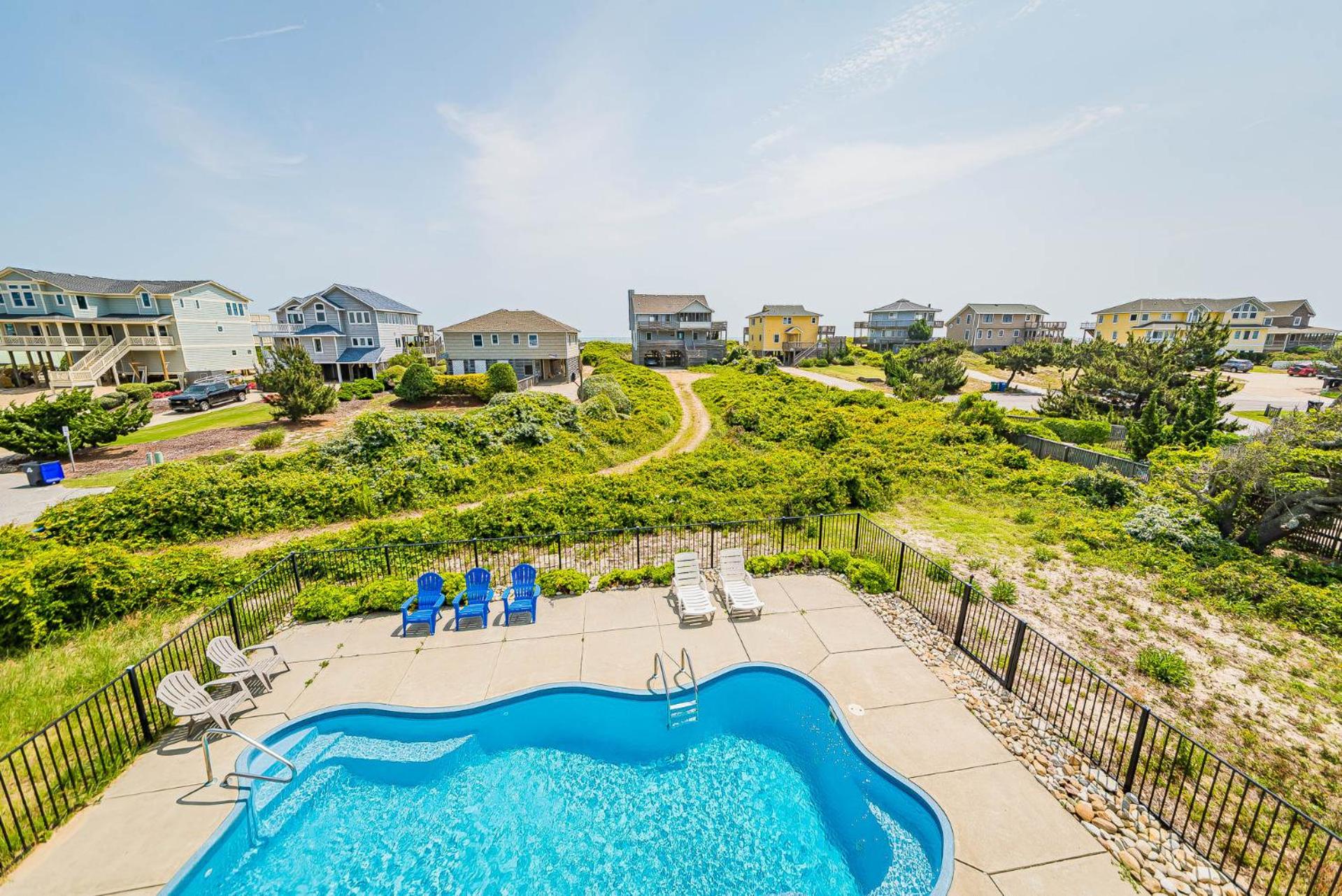 Arcadia - Duck, Caffey's Inlet, Ocean Views, 50 Yards to Beach, Pool, Pets OK, Cul-de-sac Location