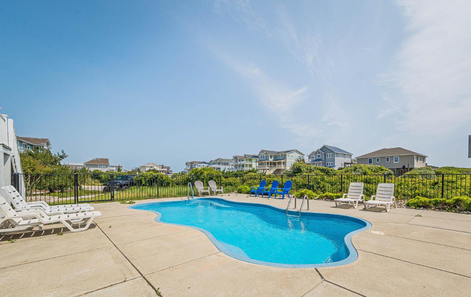 Arcadia - Duck, Caffey's Inlet, Ocean Views, 50 Yards to Beach, Pool, Pets OK, Cul-de-sac Location