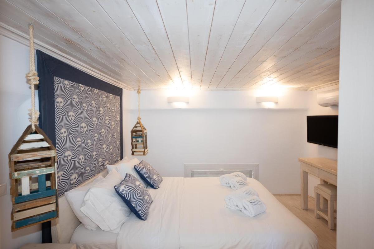 Blue, White and Grey Suites