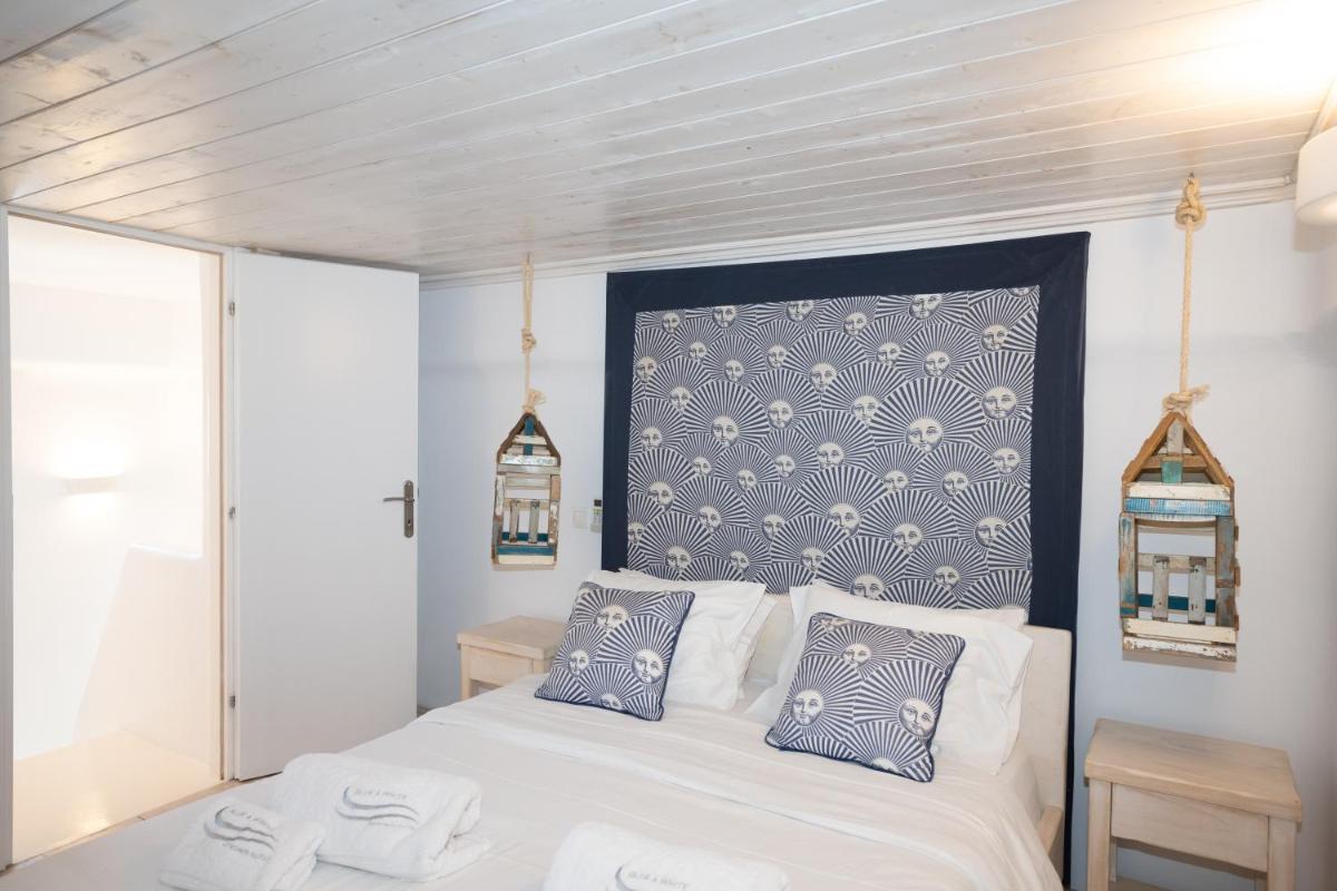 Blue, White and Grey Suites