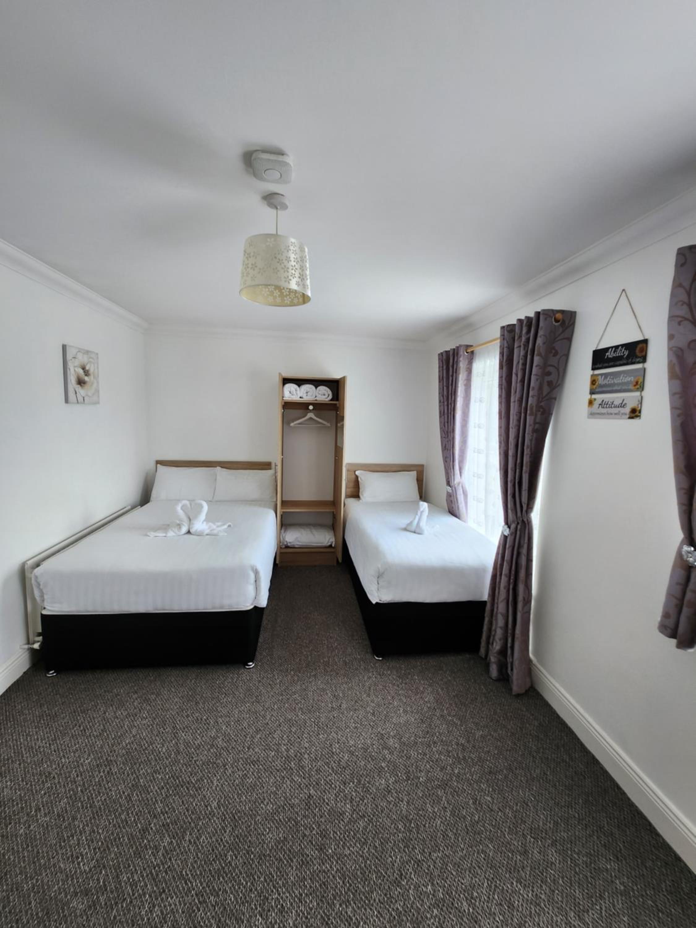 Bright elegant room park view