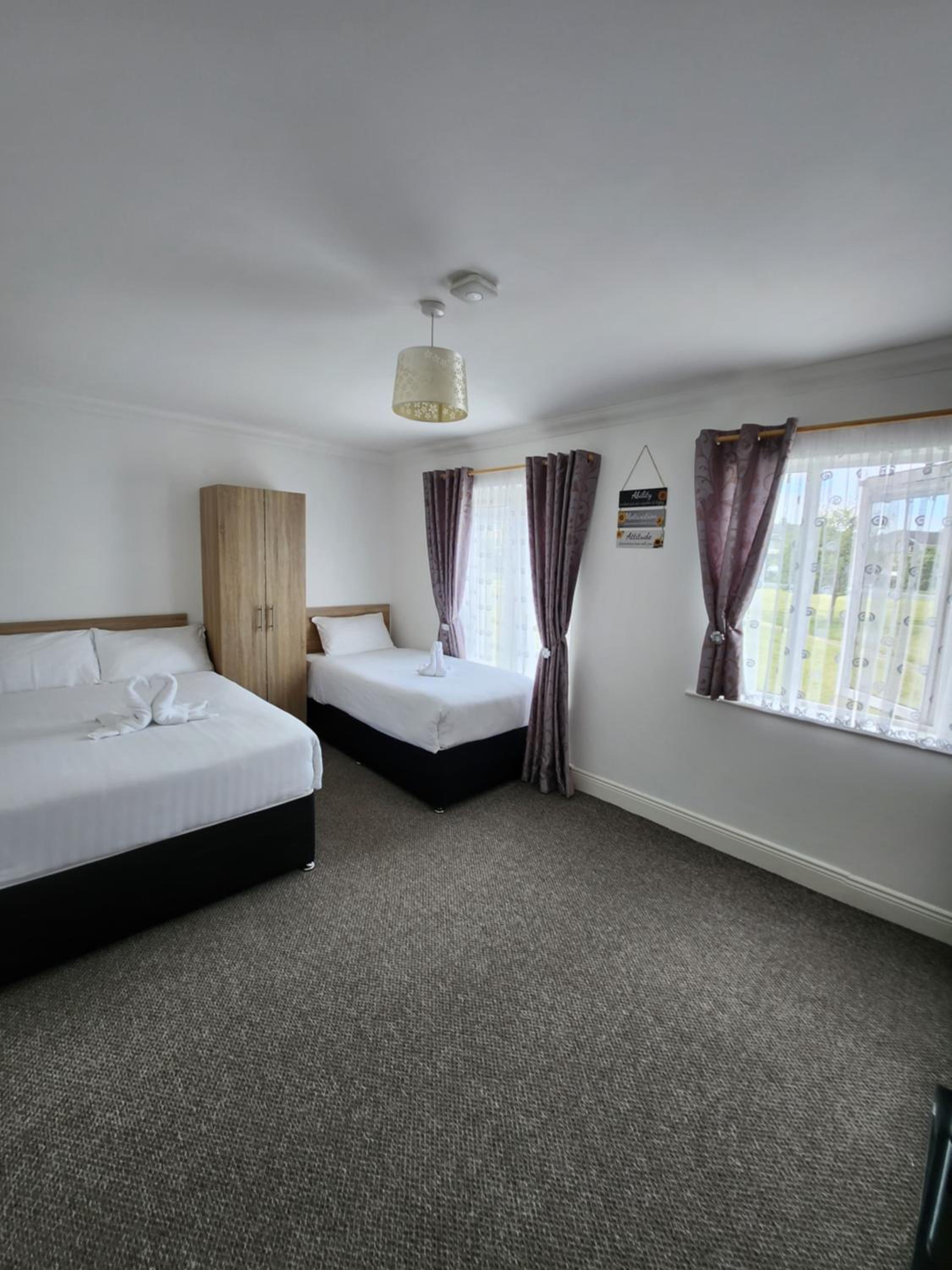 Bright elegant room park view