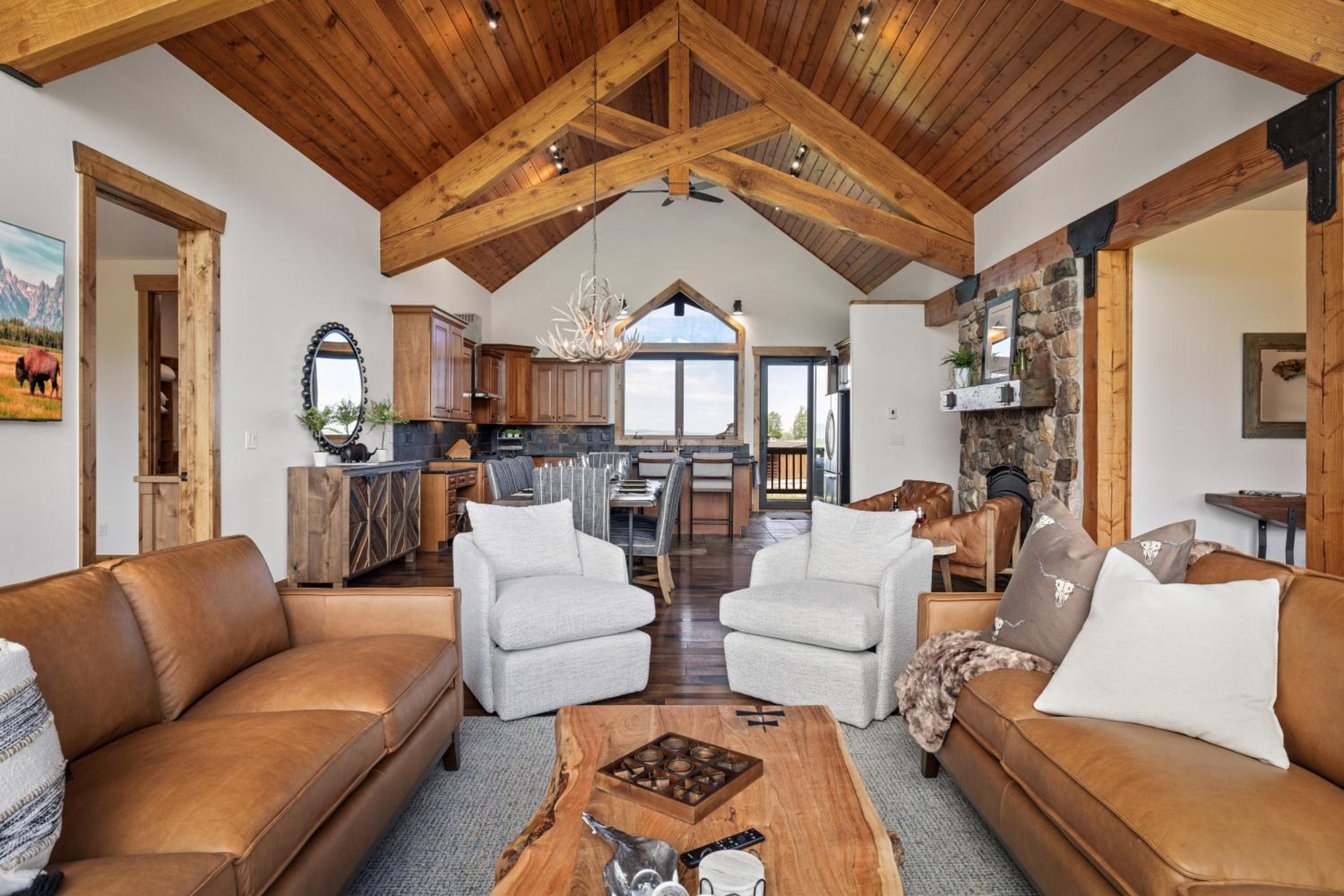 Teton Melody by KABINO Partial Air Conditioning Hot Tub FirePit Foosball Telescope Games WiFi Grill Mtn Views view 3