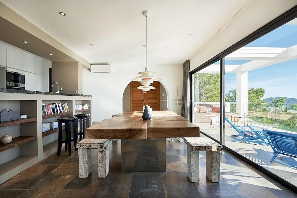 Villa Larosa with seaview in Es Cubells Ibiza