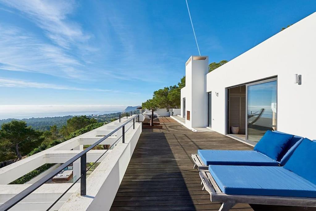 Villa Larosa with seaview in Es Cubells Ibiza