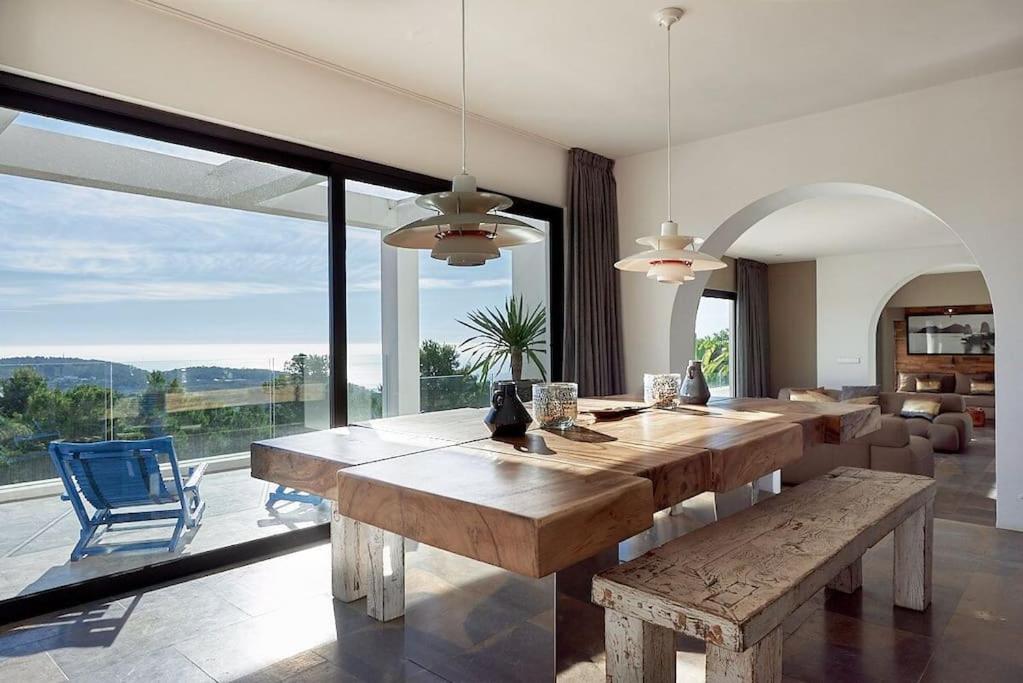 Villa Larosa with seaview in Es Cubells Ibiza