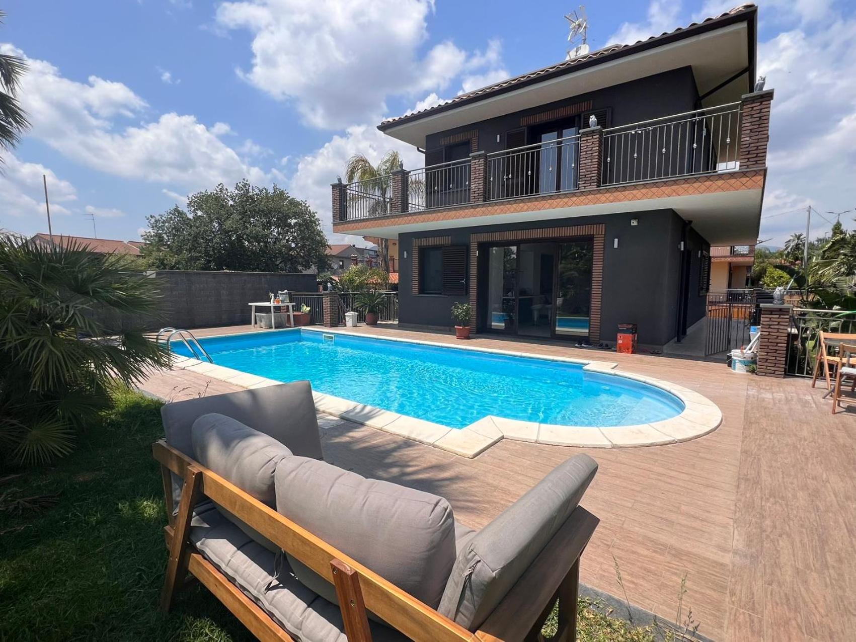 Etna Pool Villa Catania-Sea view