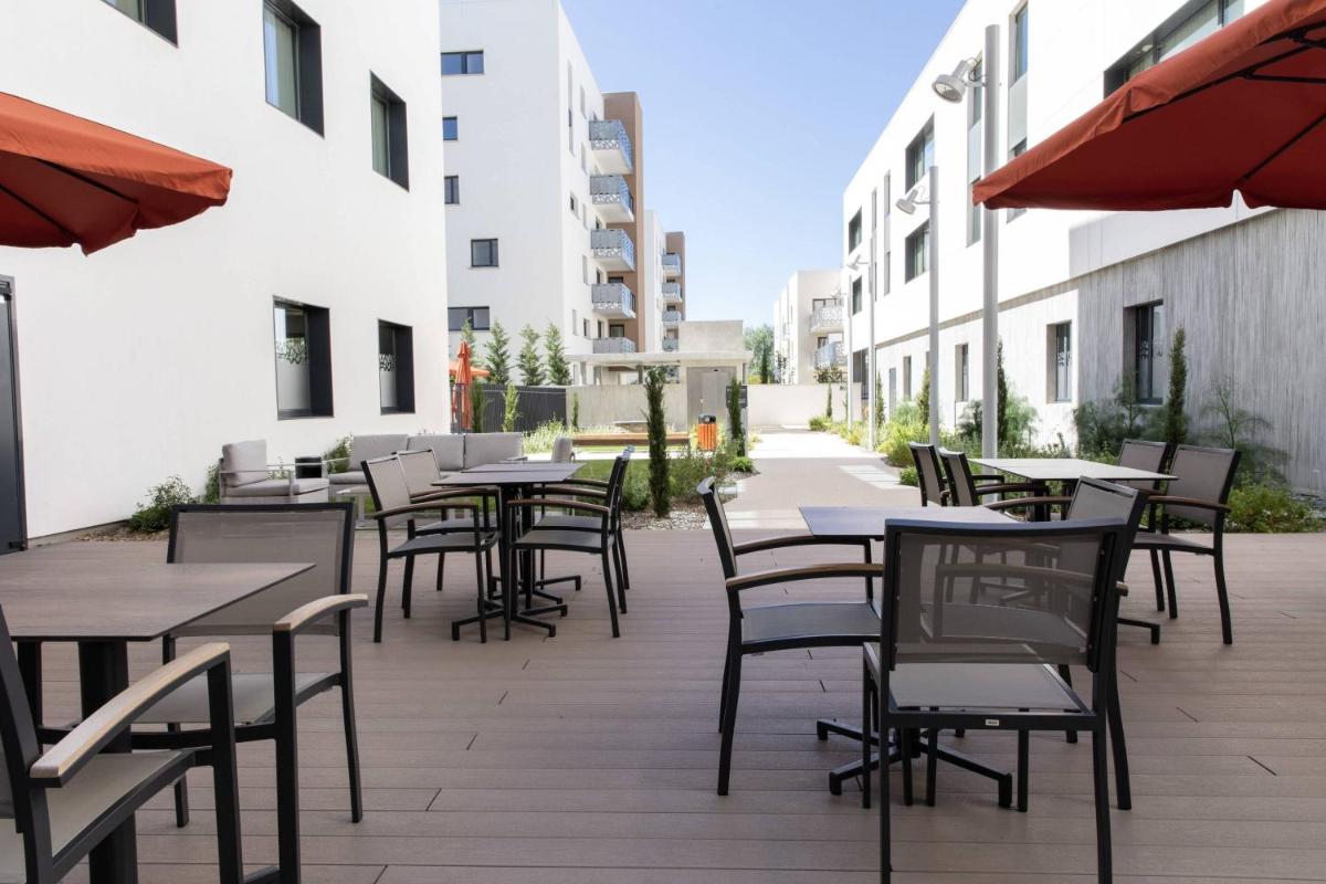outdoor BBQ area