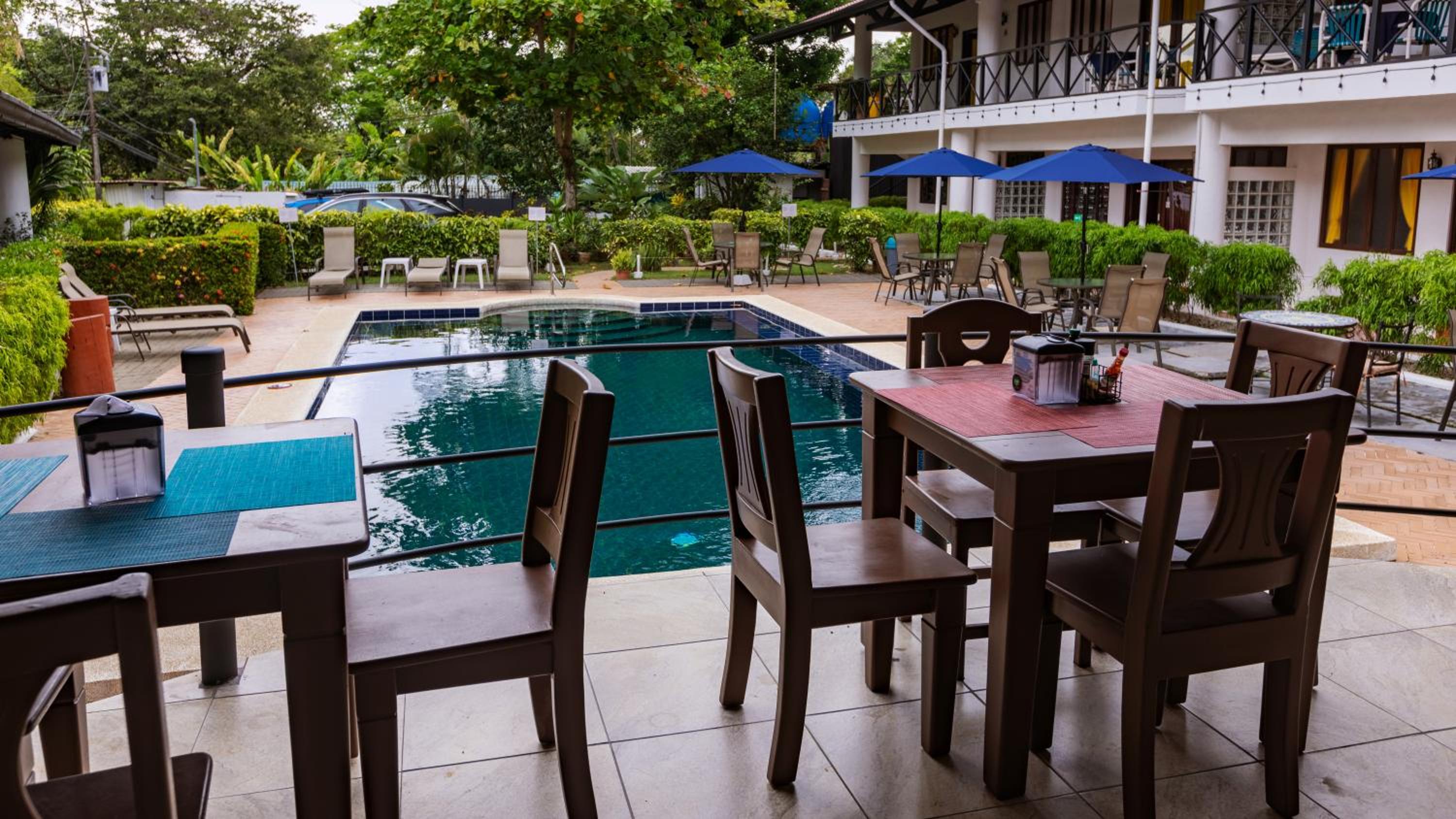 outdoor BBQ area