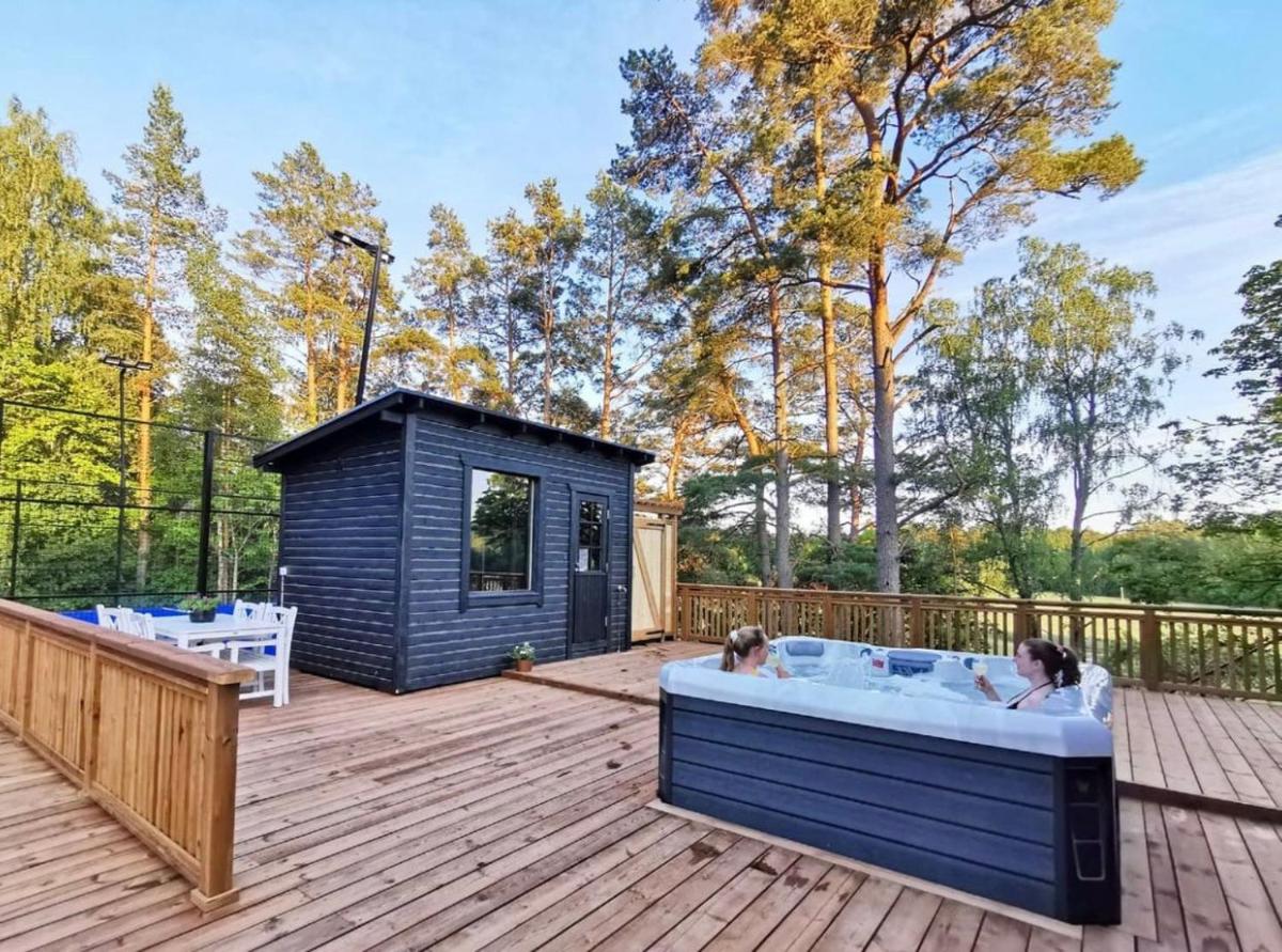 outdoor BBQ area